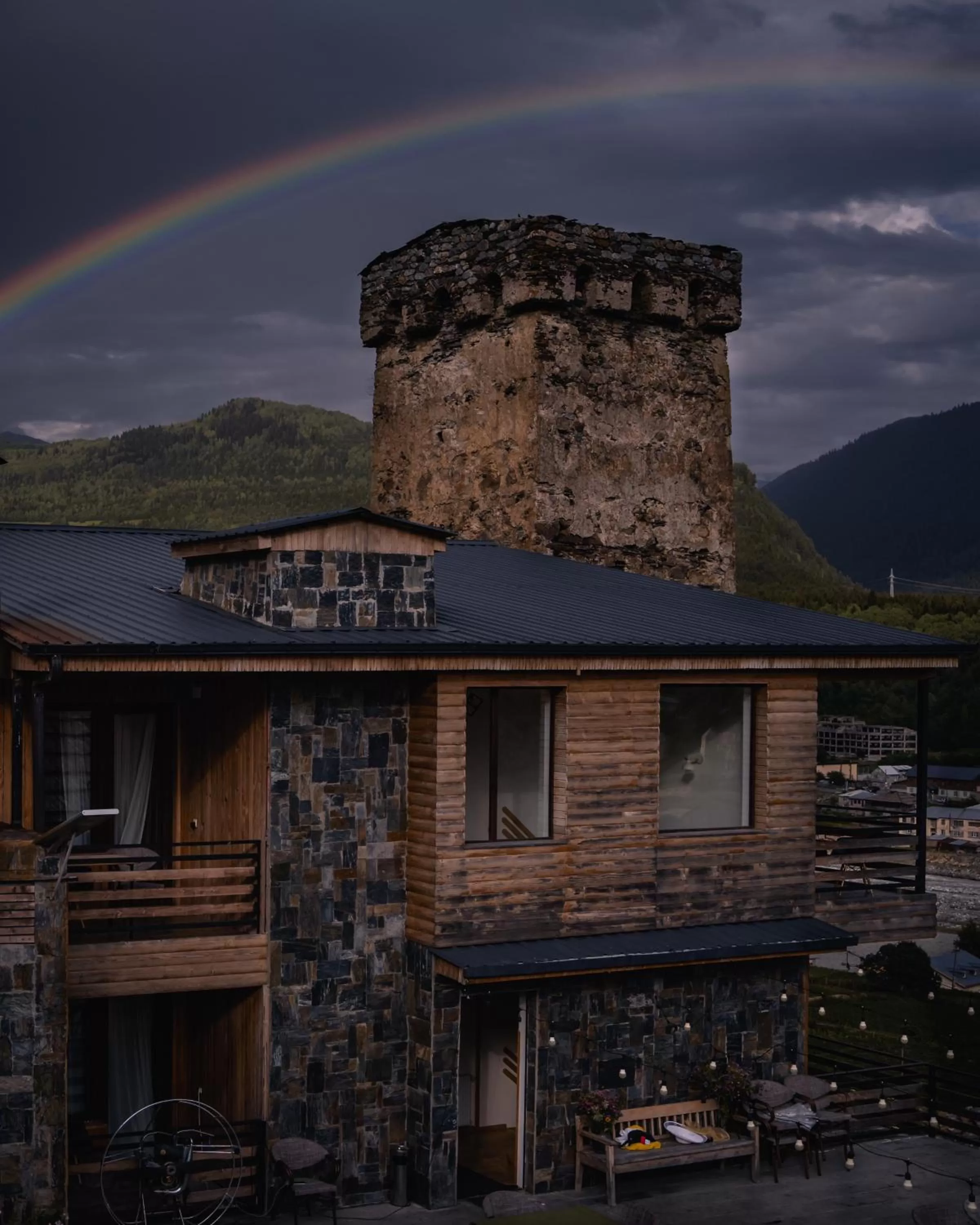 Property building in Hotel Old House Mestia