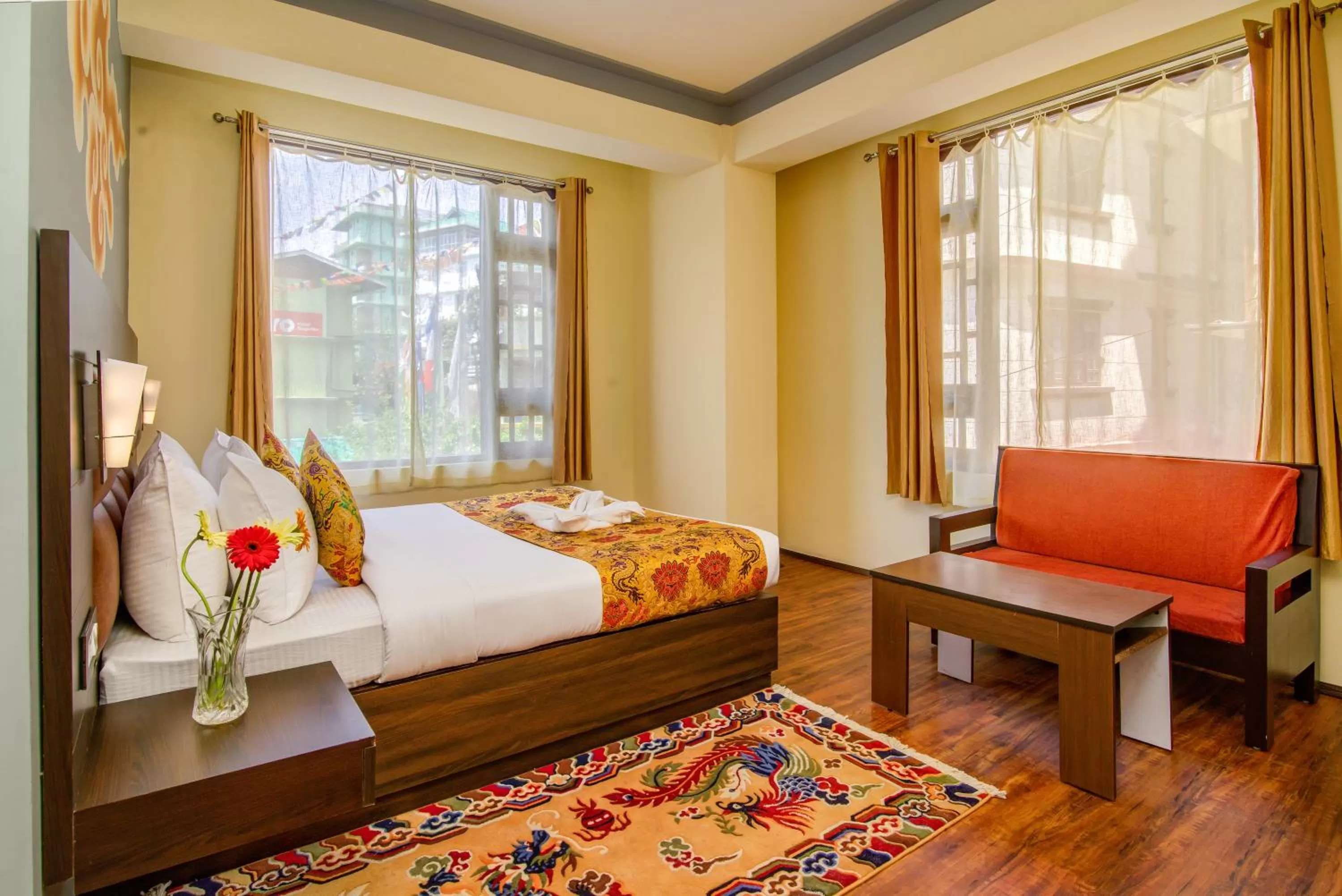 Bedroom, Bed in Muscatel Grand Silkroute - 300 Mts from MG Marg