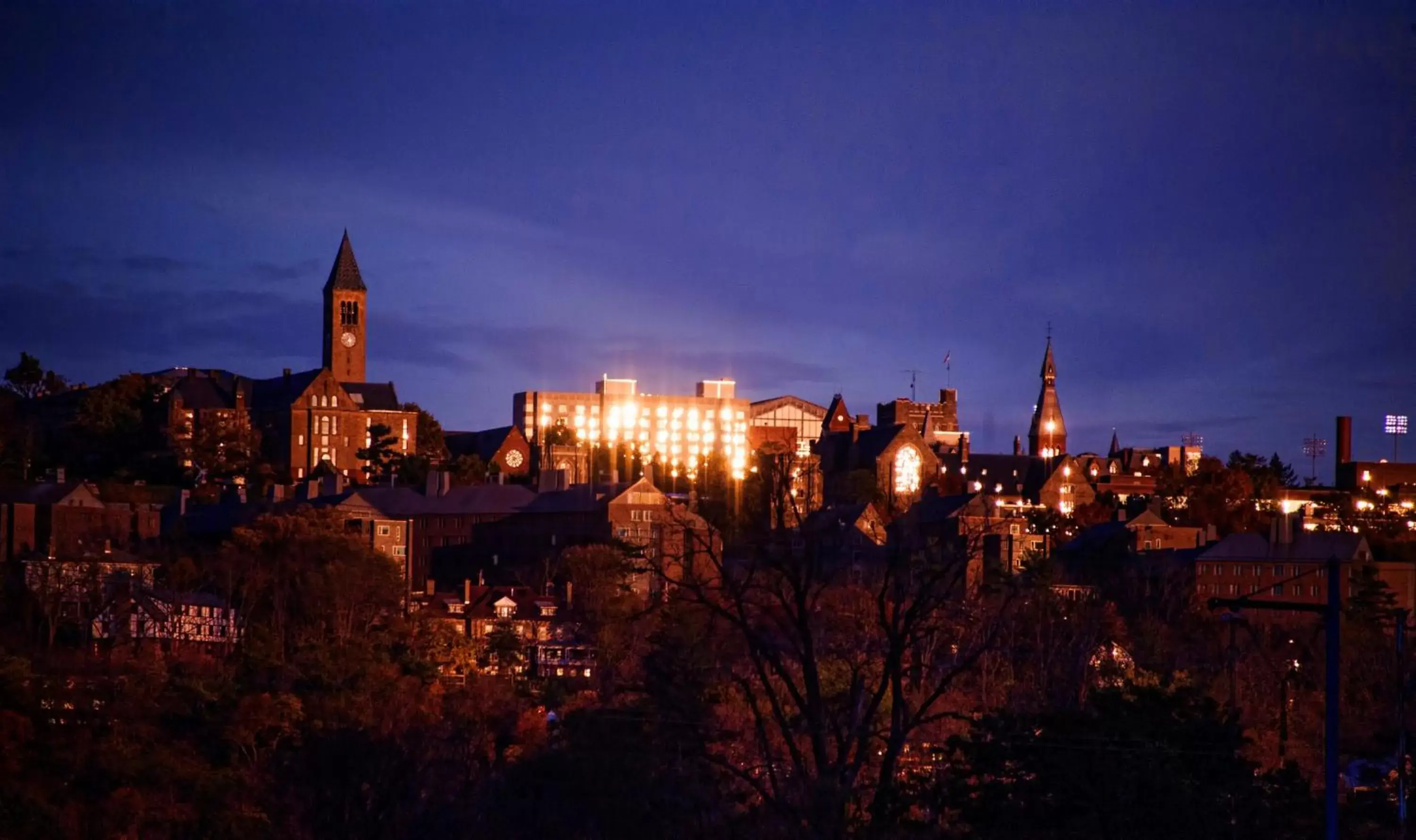 Night in The Statler Hotel at Cornell University