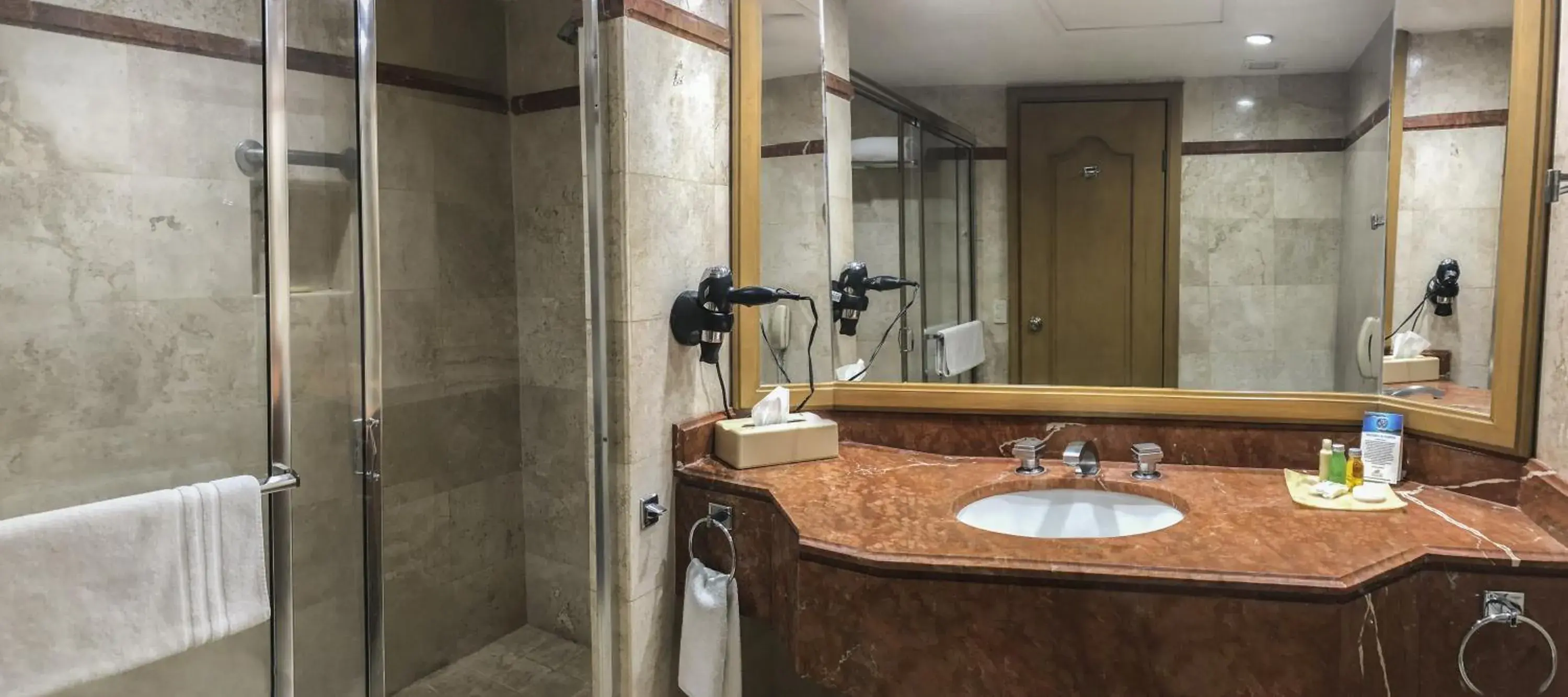 Shower, Bathroom in Hotel San Luis Lindavista