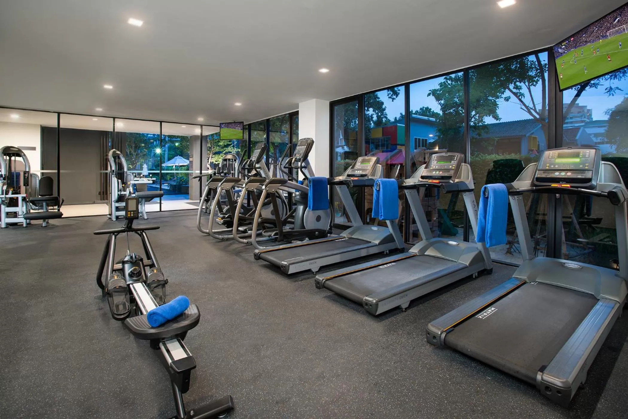 Fitness centre/facilities in Somerset Ekamai Bangkok