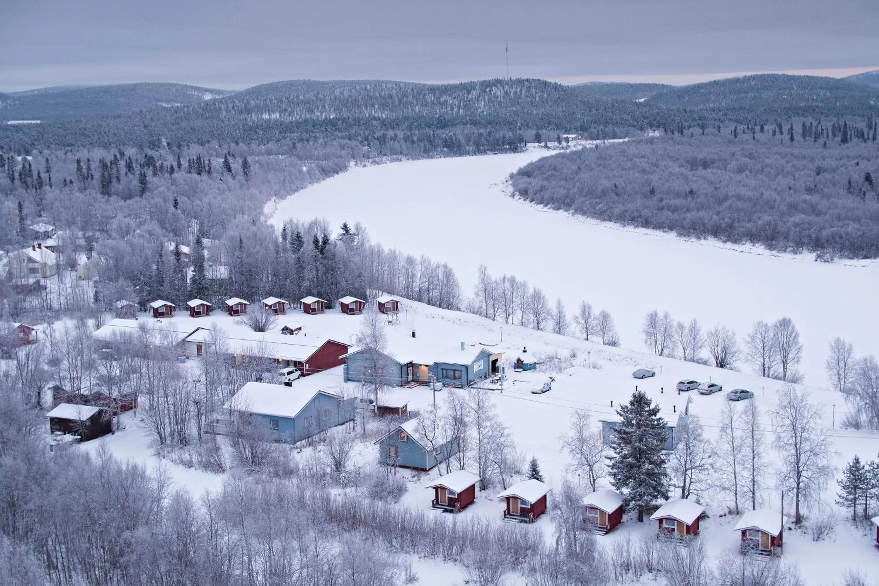 Winter in Arctic River Resort