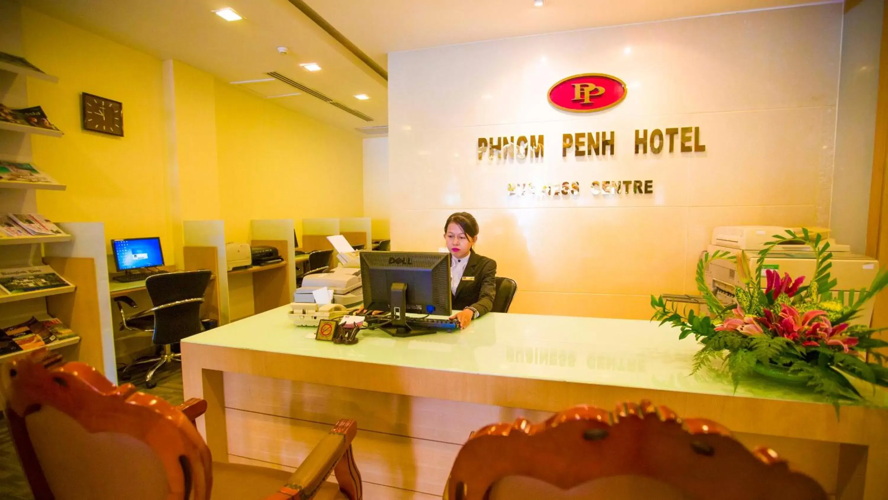 Business facilities, Lobby/Reception in Phnom Penh Hotel