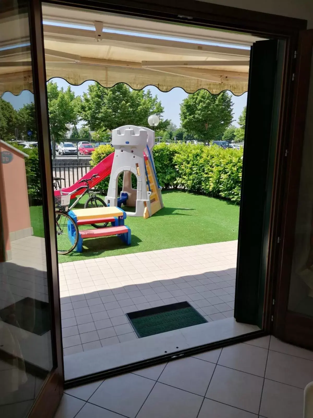 Garden view, Children's Play Area in Villaggio dei Fiori Apart- Hotel 3 Stars - Family Resort