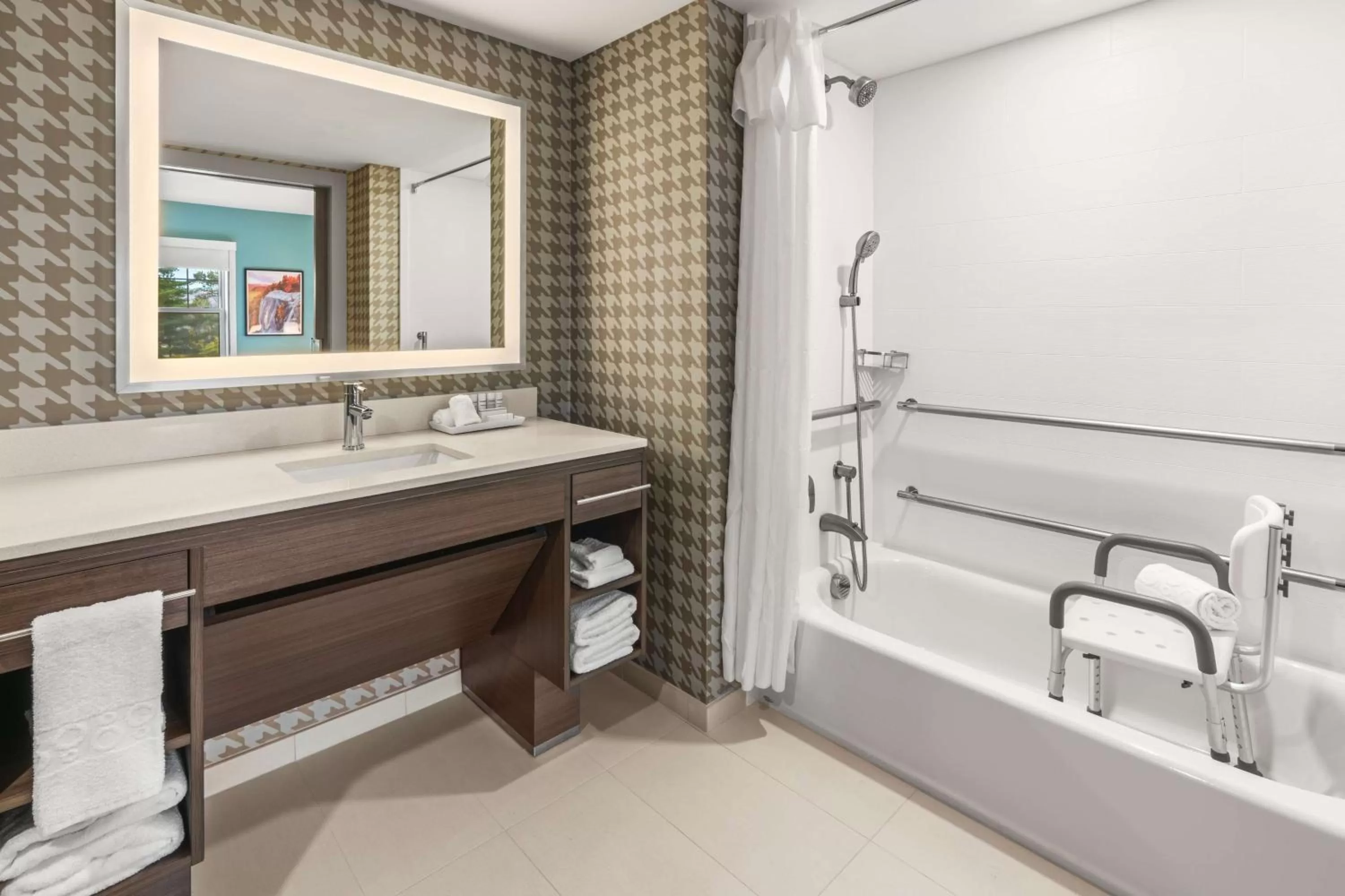 Bathroom in Home2 Suites By Hilton North Conway, NH