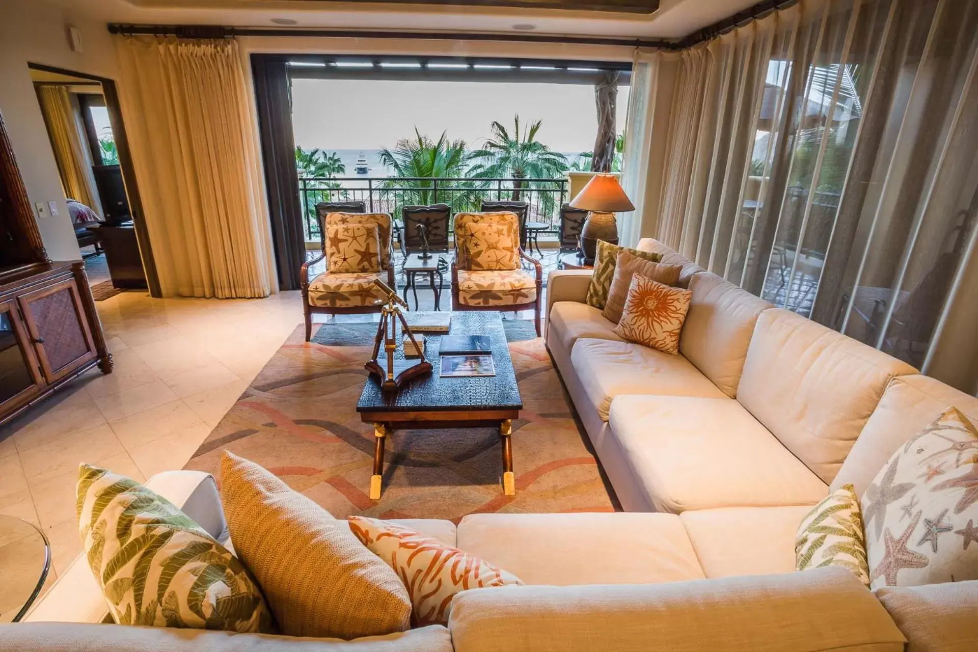 Seating Area in Hacienda Beach Club & Residences