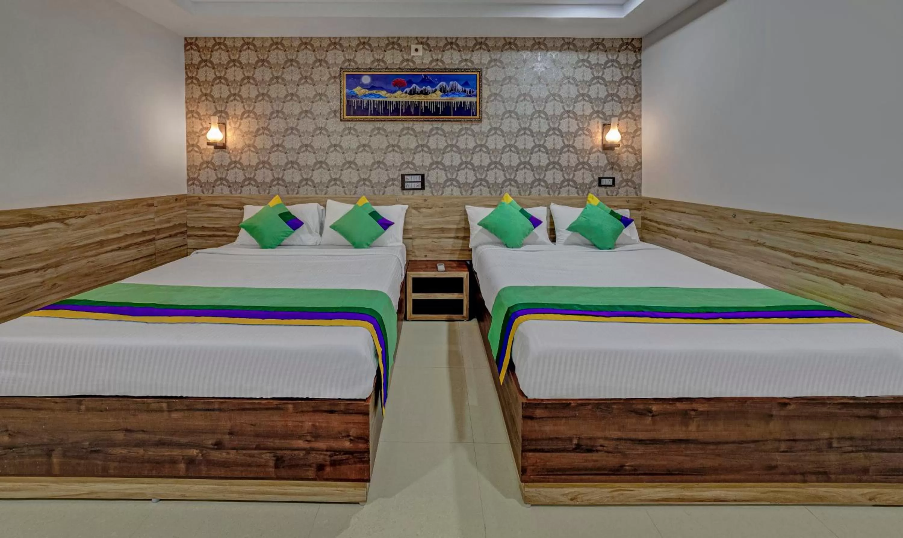 Bedroom, Bed in Treebo Seven Inn