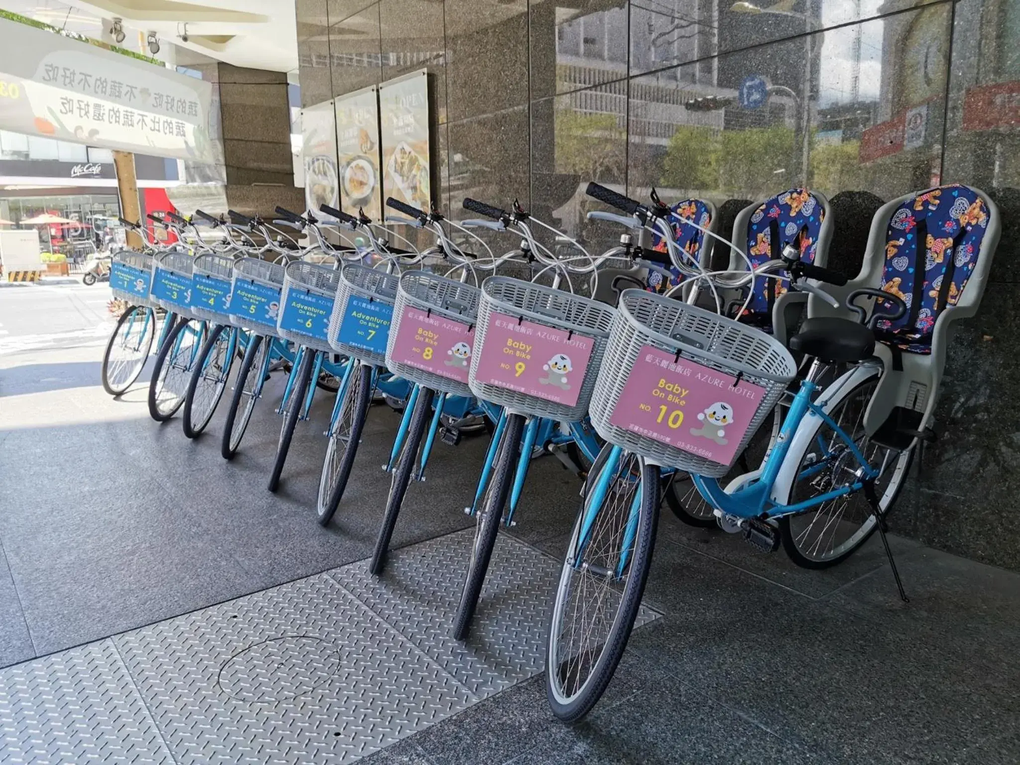 Cycling in Azure Hotel