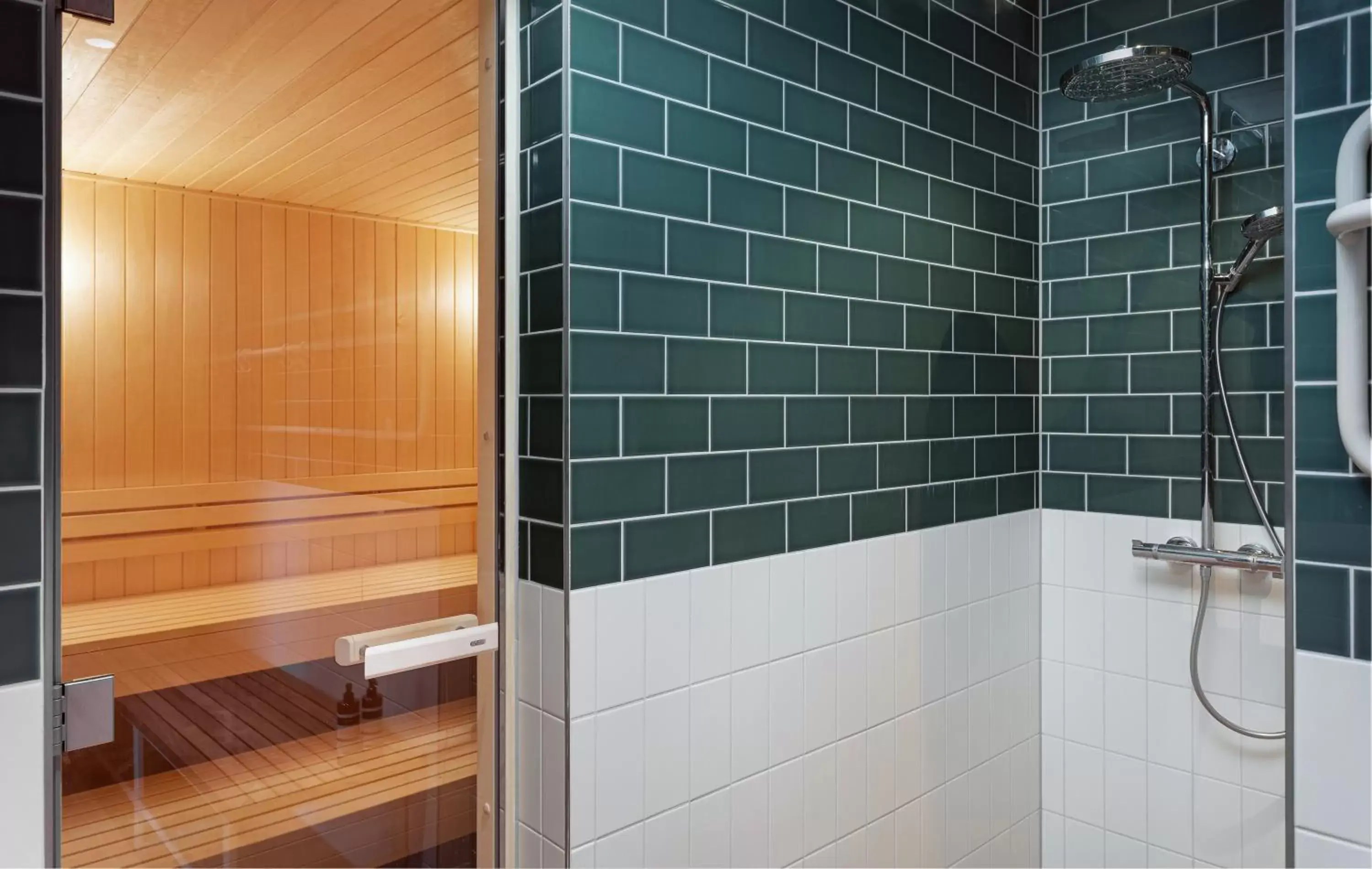 Sauna, Bathroom in Olympic Hotel