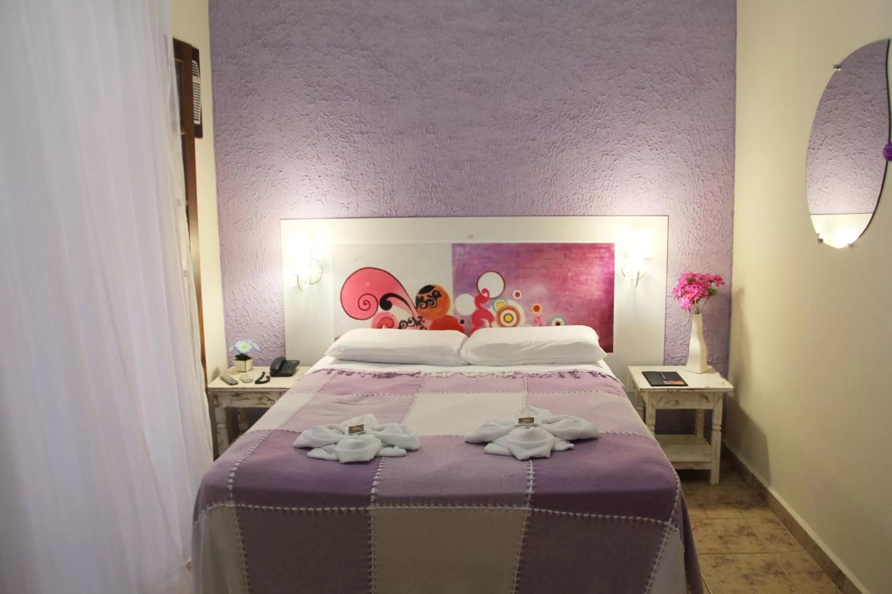 Bed in Pousada Recanto Domus