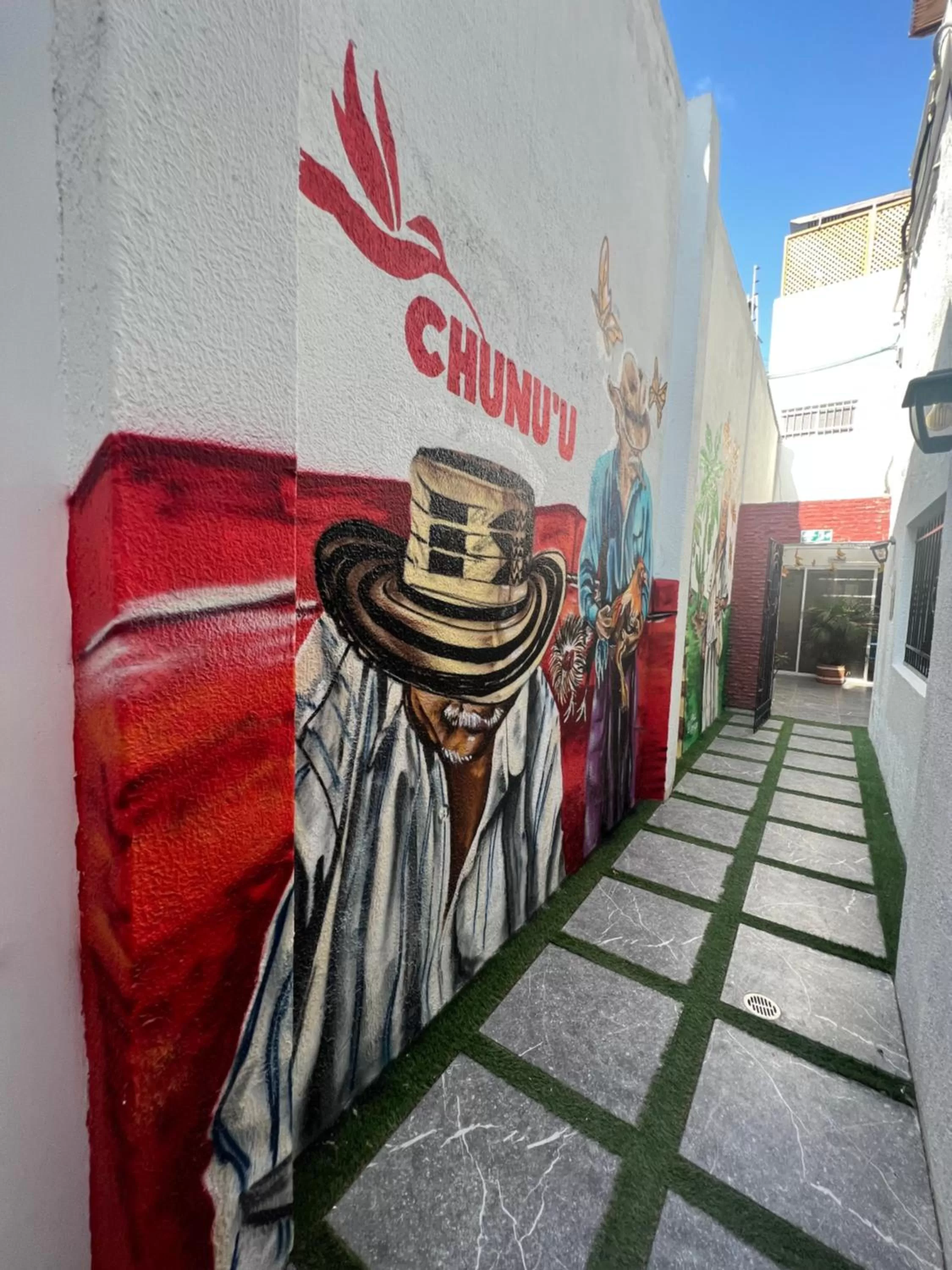 Patio in Hotel Boutique Casa chunuu Santa Marta
