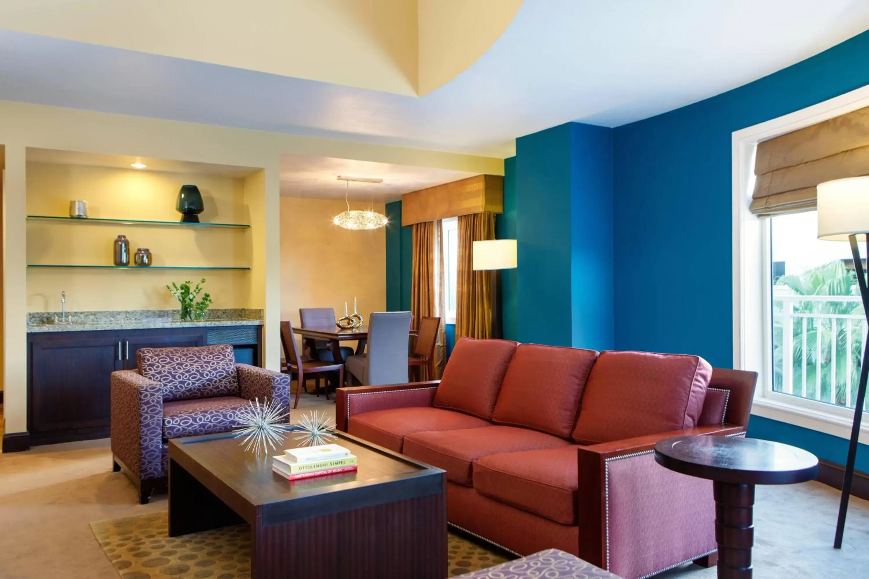 Living room, Seating Area in Renaissance Wind Creek Curacao Resort