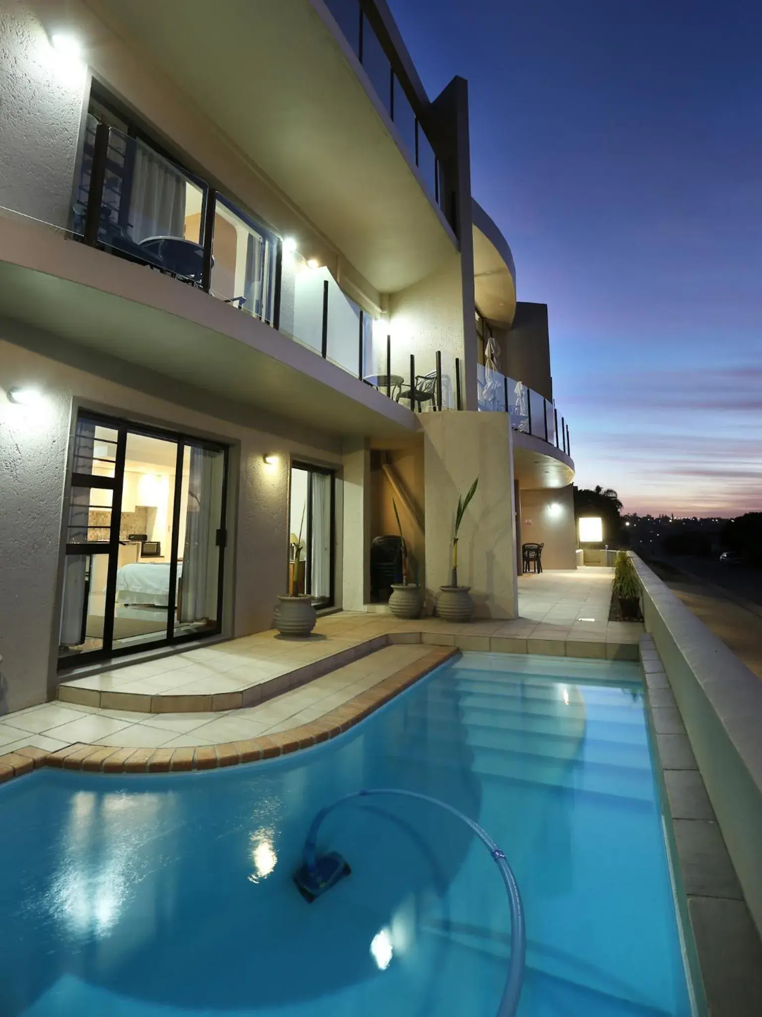 Night, Swimming Pool in Bar-t-nique Guest House