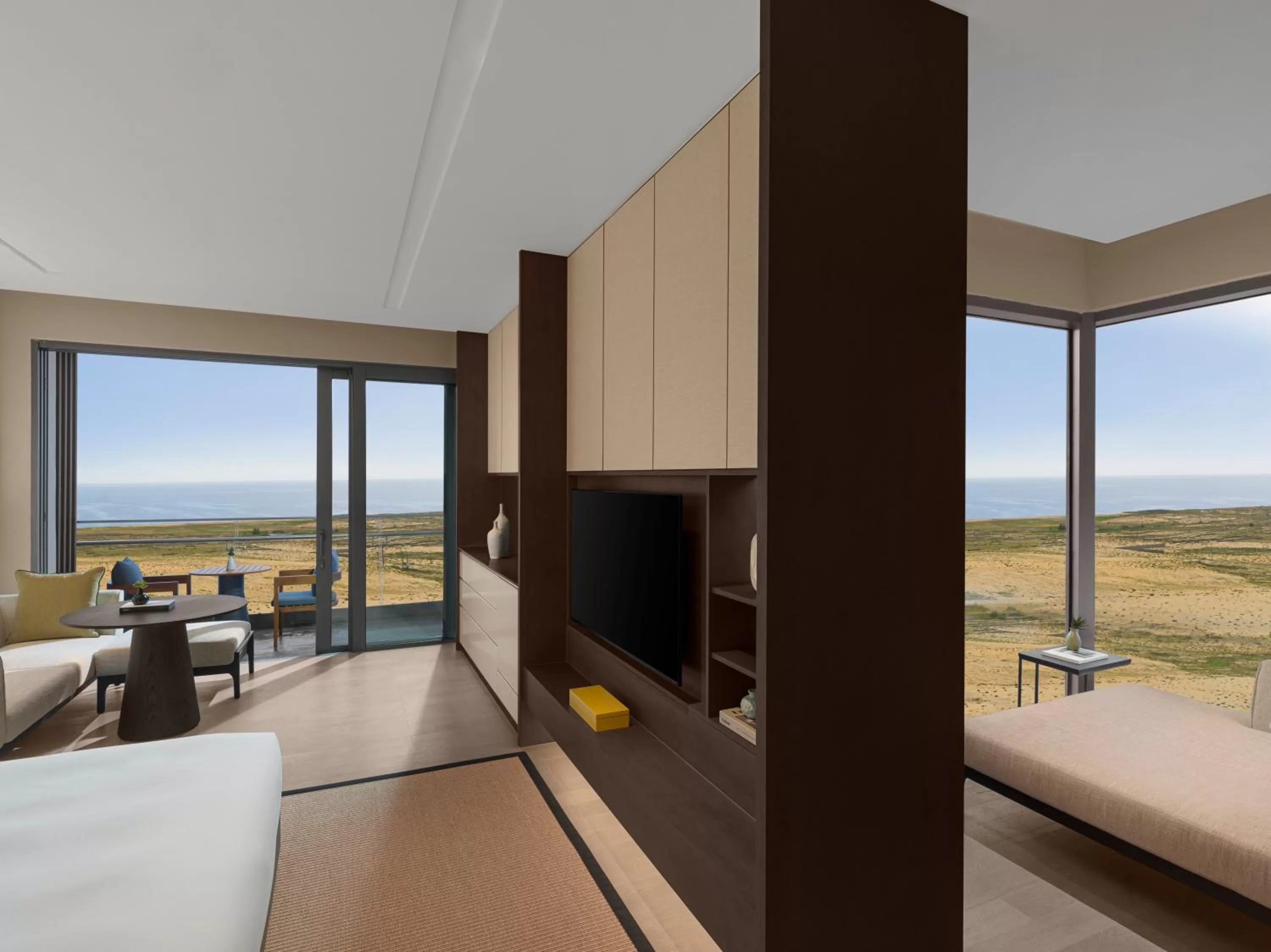 Bed in New World Hoiana Hotel