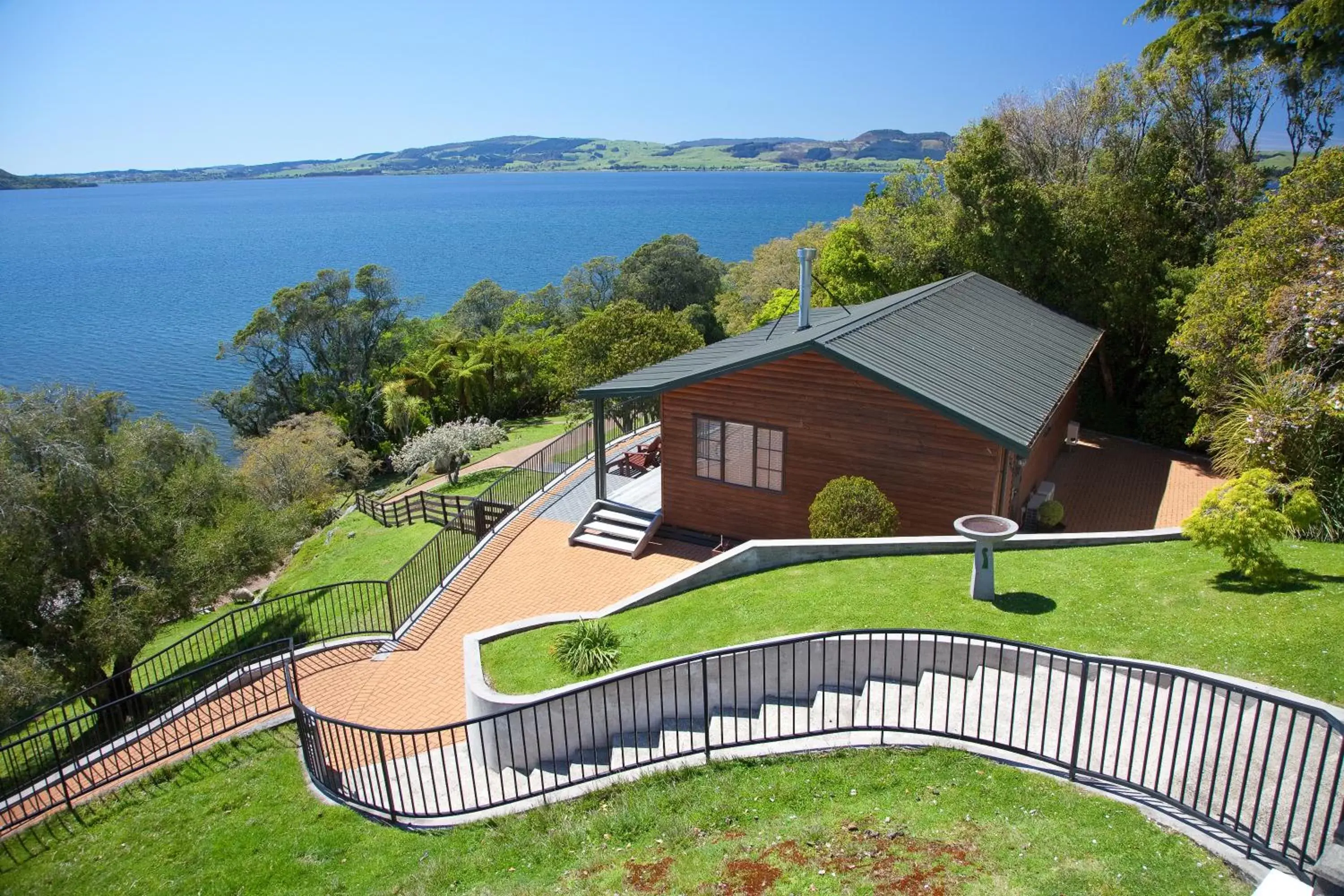 Garden in On The Point - Lake Rotorua