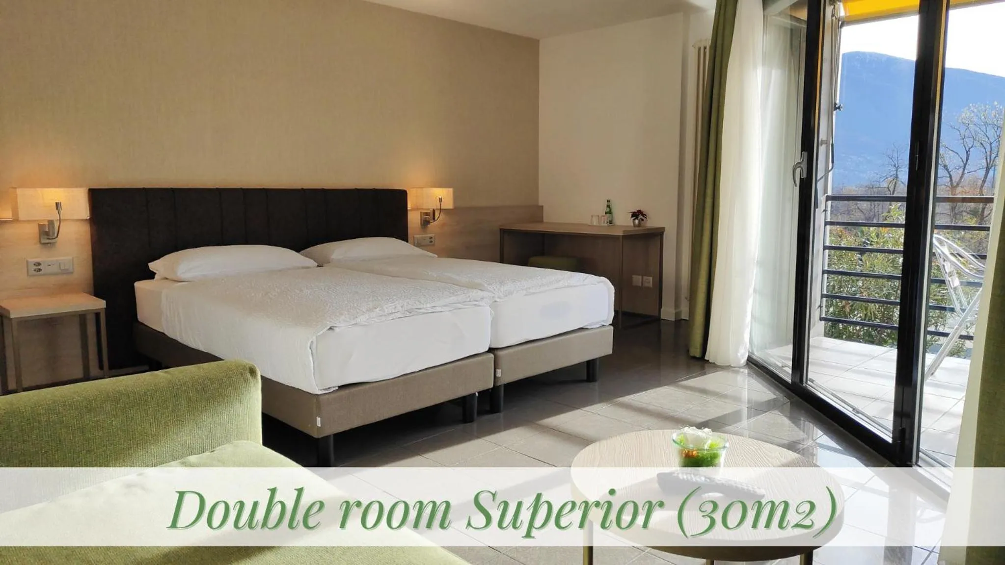 Superior Double Room with Balcony in Hotel Nessi Locarno