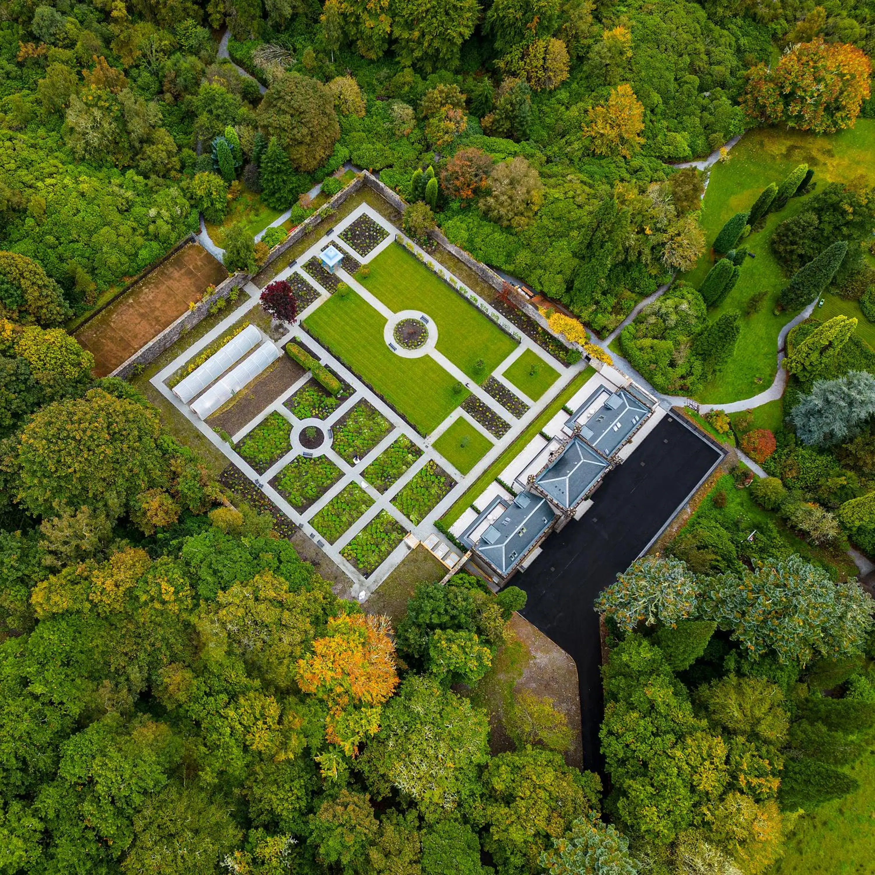 Garden, Bird's-eye View in Inverlochy Castle Hotel