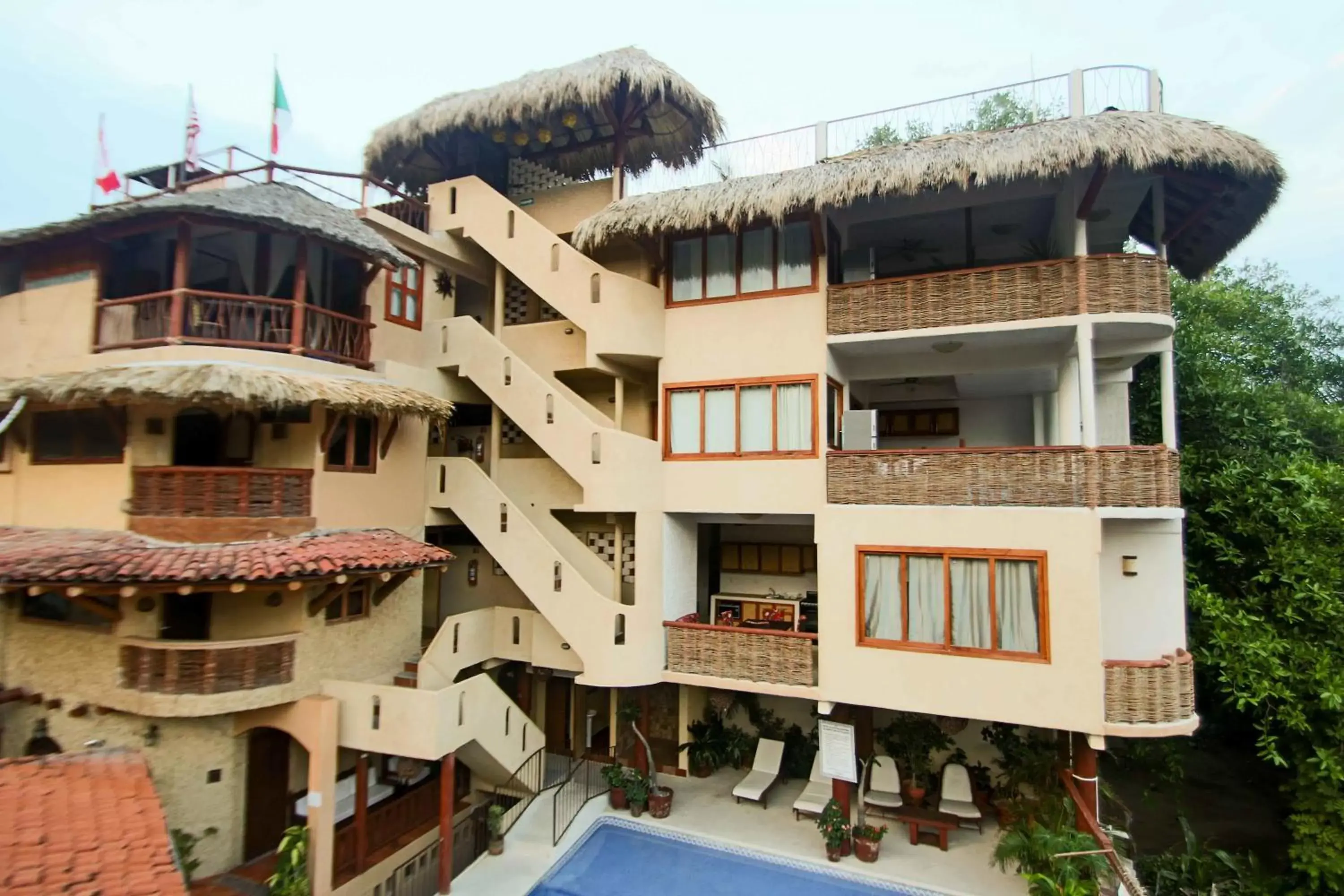 Balcony/Terrace, Property Building in Hotel Villas Las Azucenas