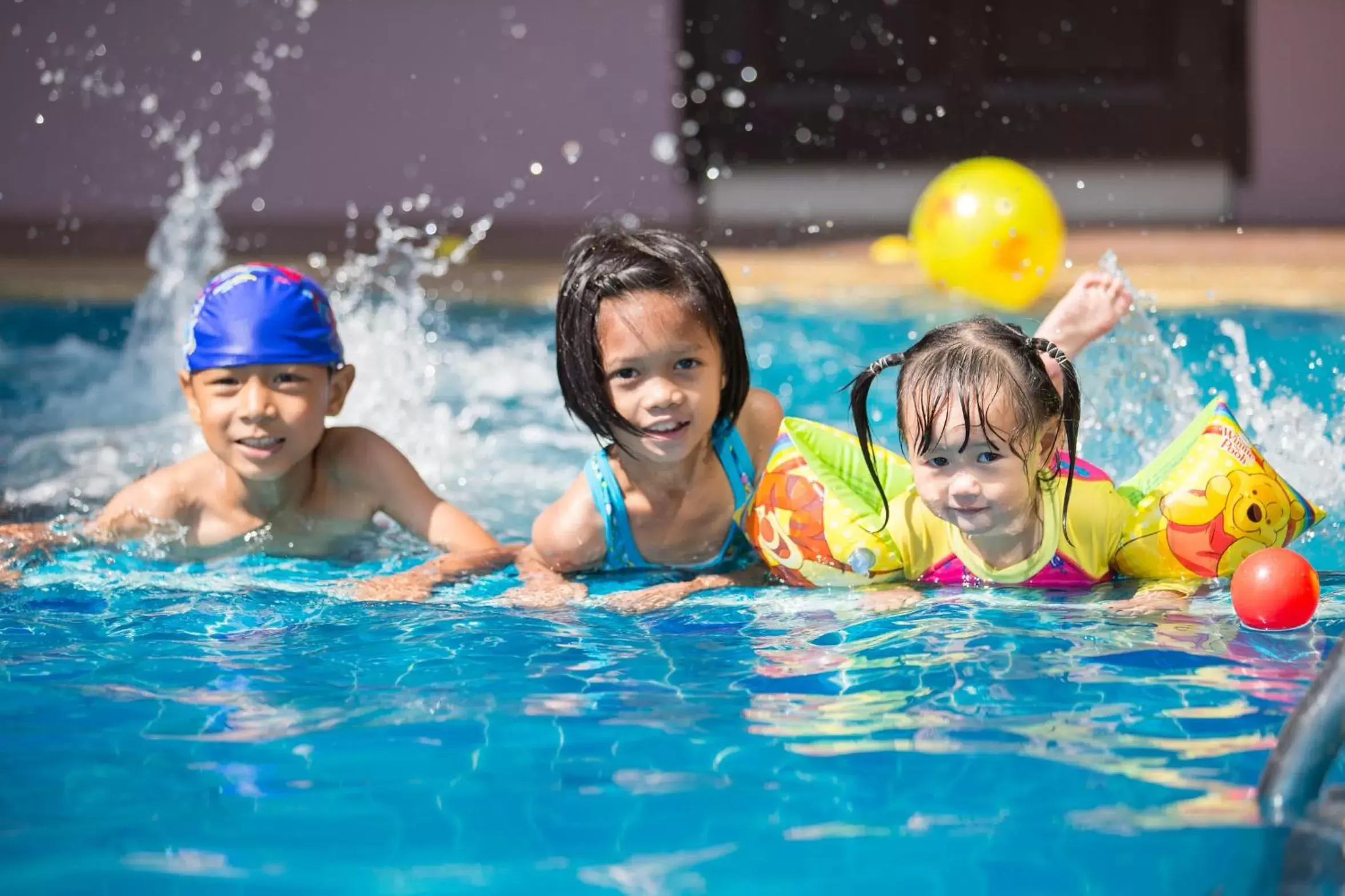 Swimming pool, Children in Phanomrungpuri Hotel Buriram