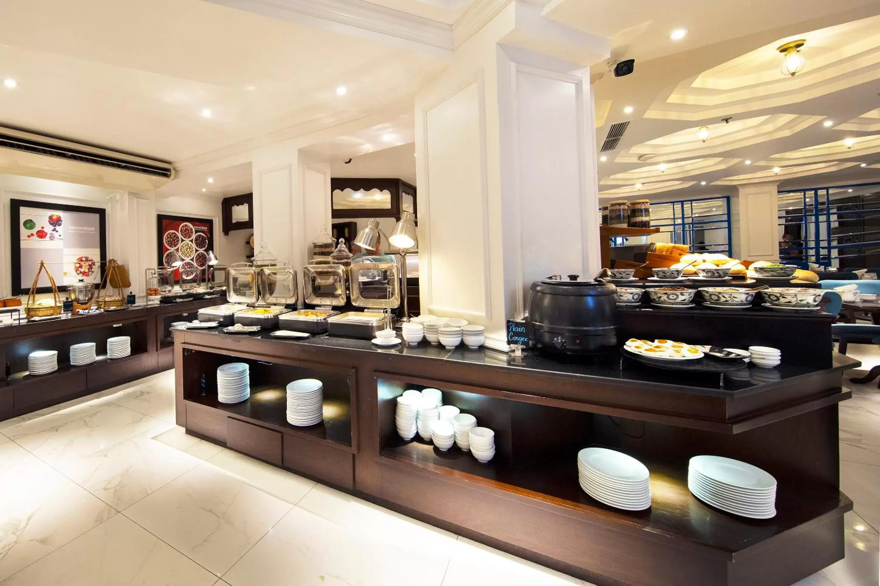 Buffet breakfast, Restaurant/Places to Eat in Alagon Saigon Hotel & Spa