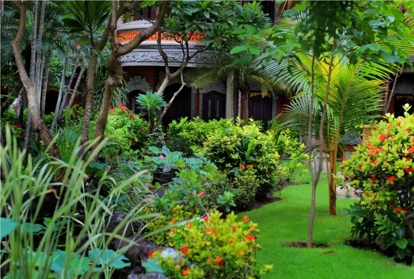 Garden, Property Building in Adi Dharma Hotel Kuta