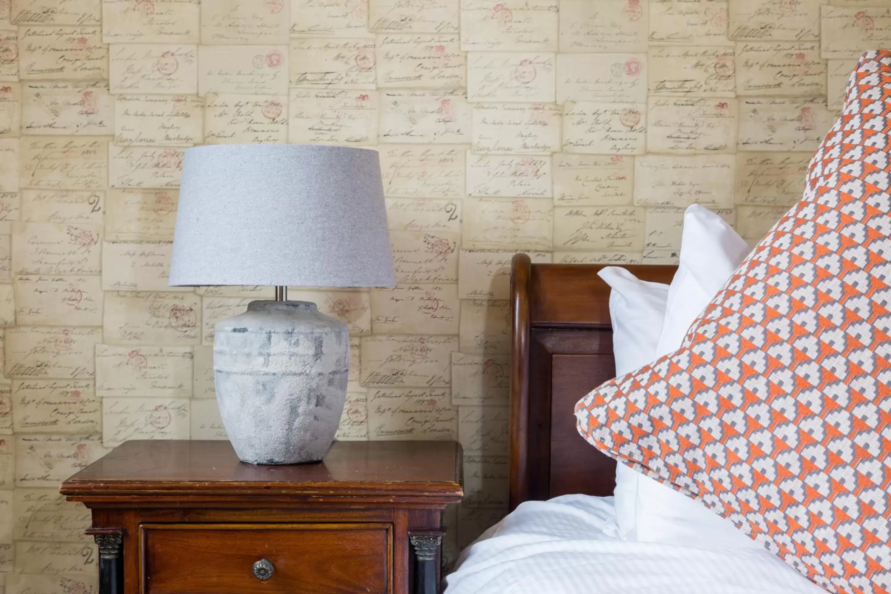 Decorative detail, Bed in The Bull Hotel