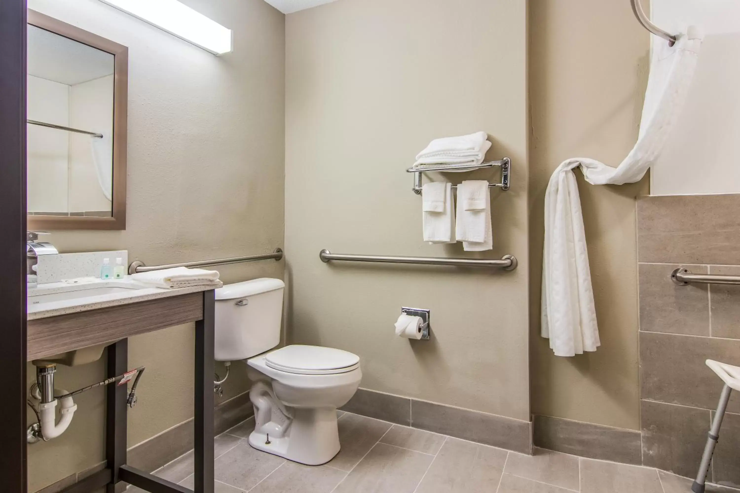 Shower, Bathroom in Quality Inn & Suites Grove City-Outlet Mall