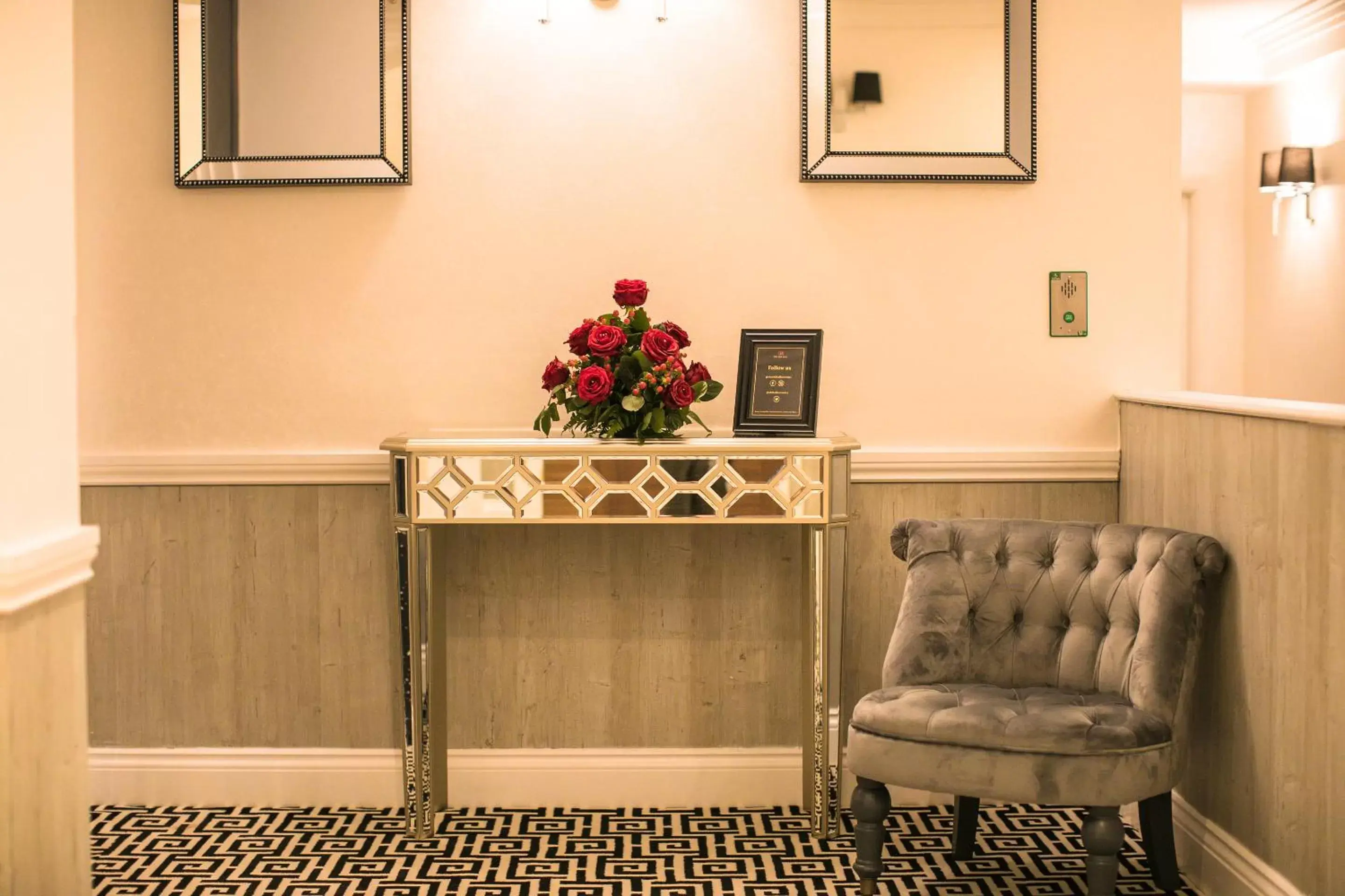 Lobby or reception in The Old Hall Hotel