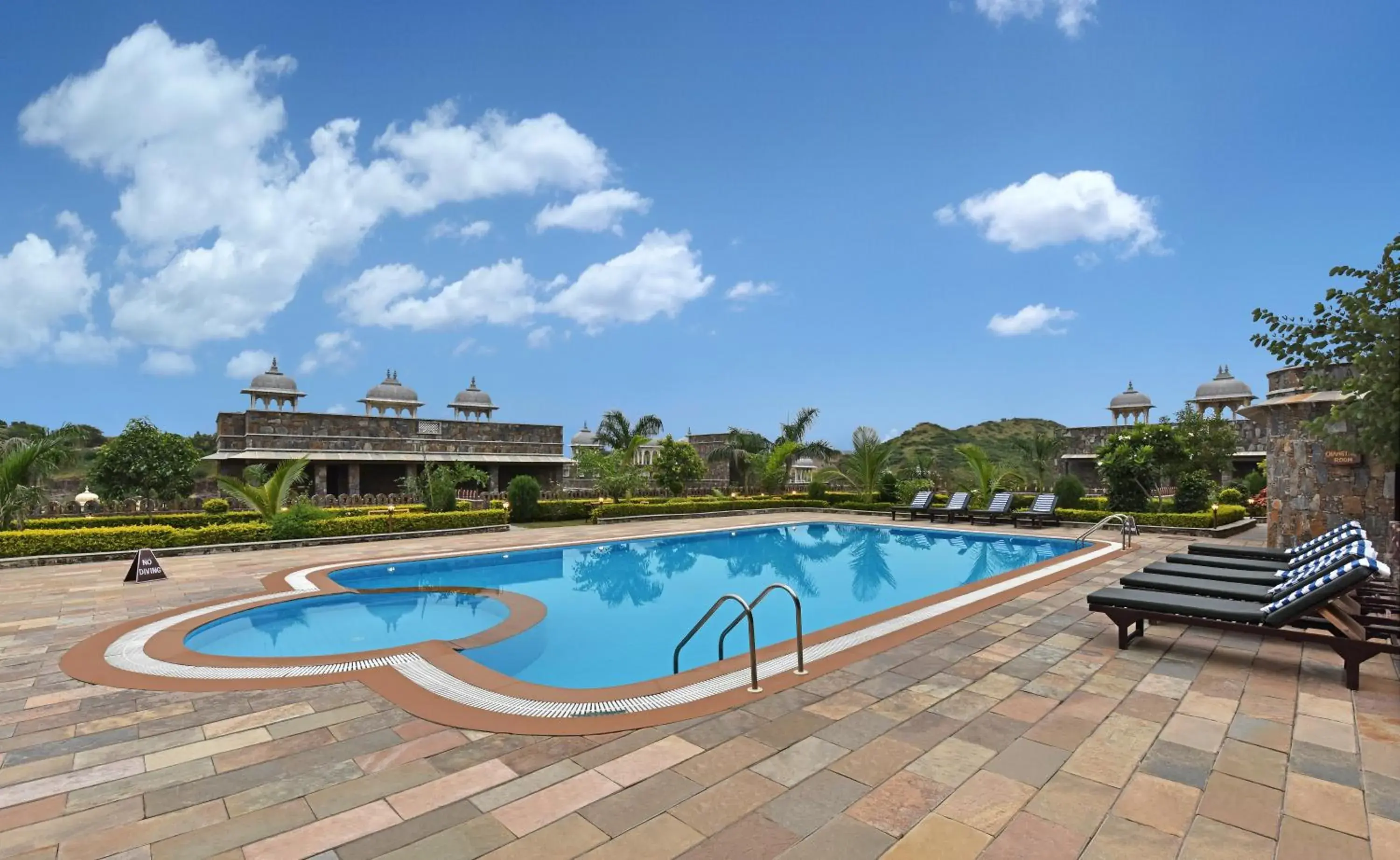 Pool view in The Amargarh Pool view in The Amargarh