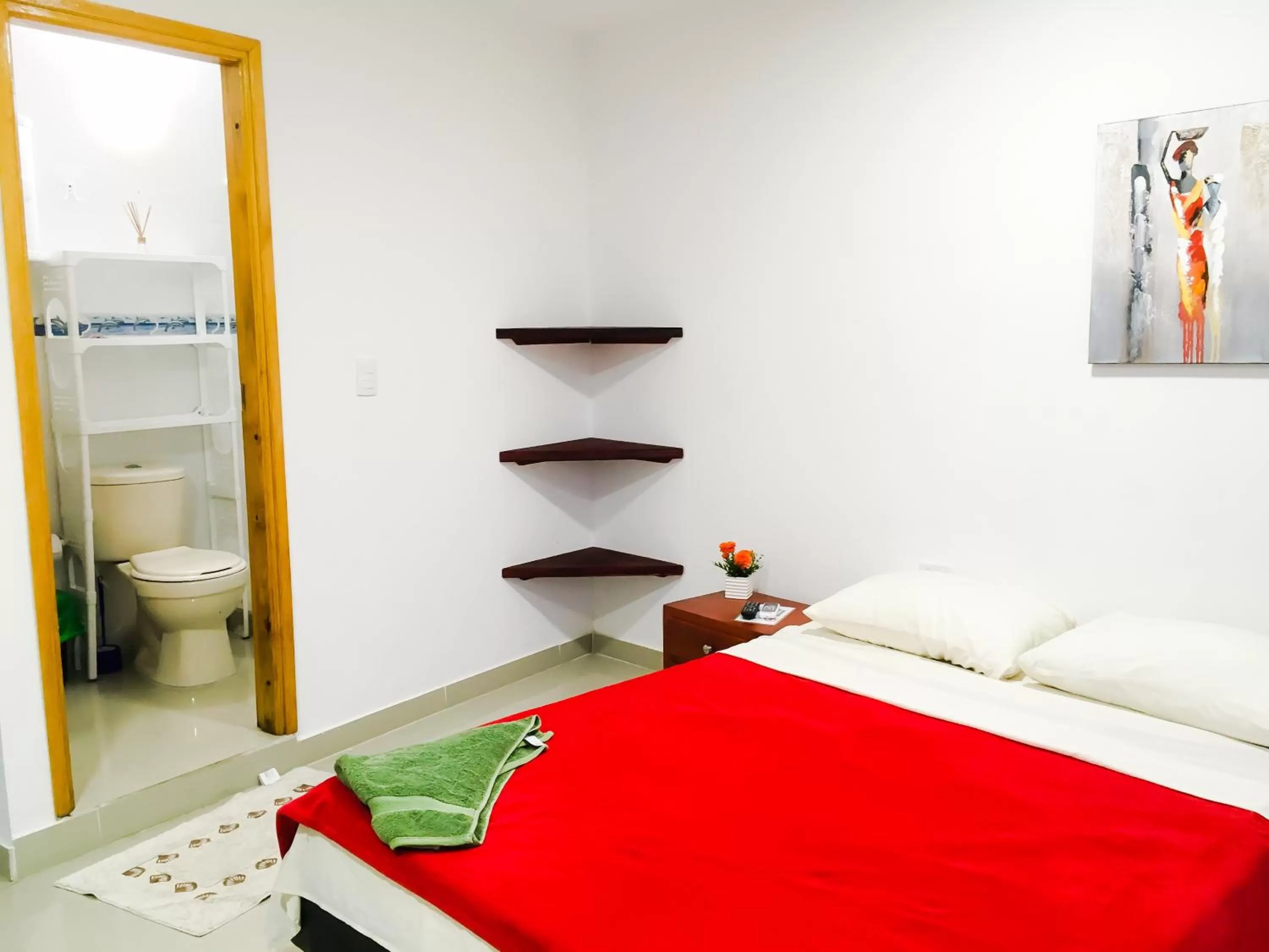 Bed in Posada Miss Joyce House