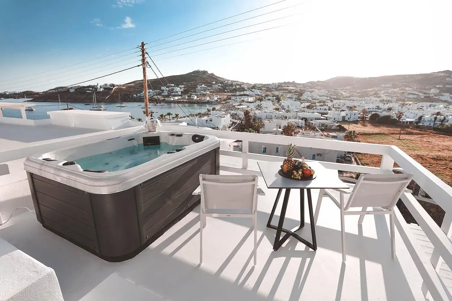 Hot Tub in Deliades Mykonos