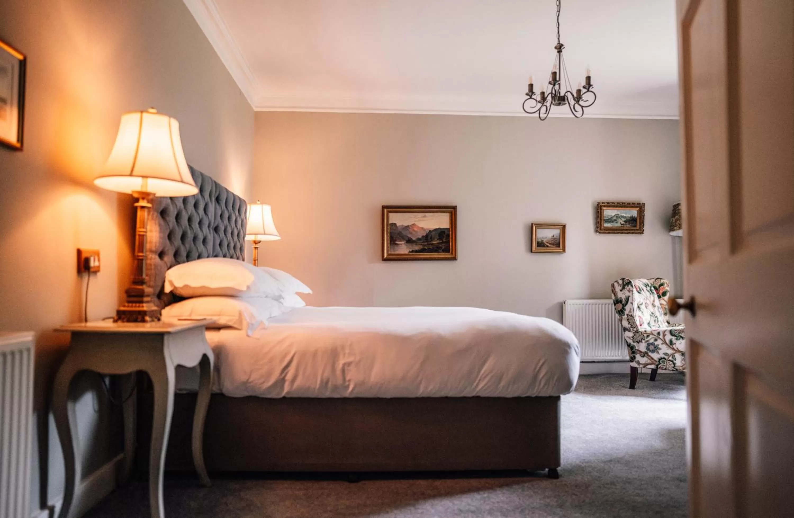 Bedroom, Bed in Forss House