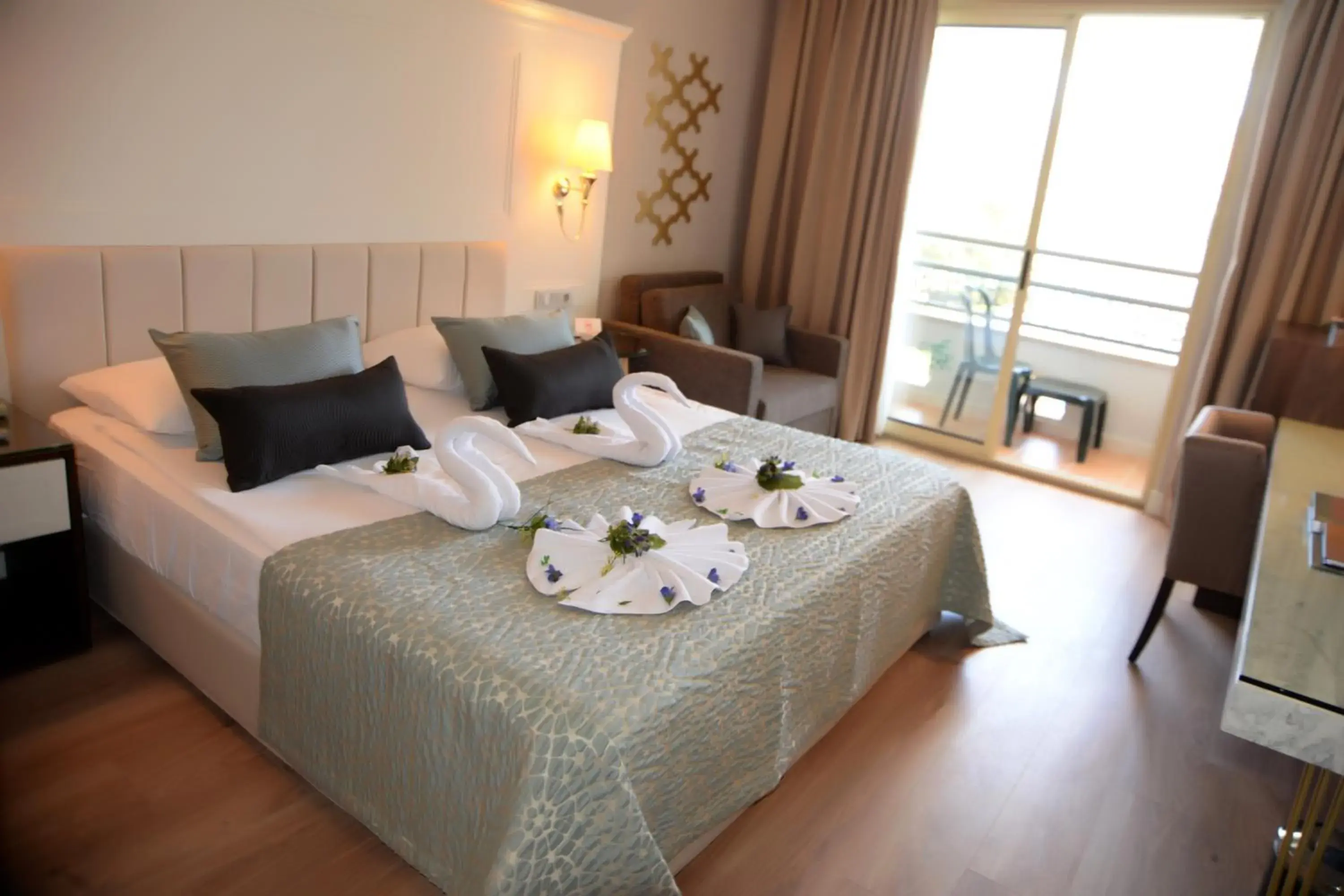 Bed in Fame Residence Kemer & Spa