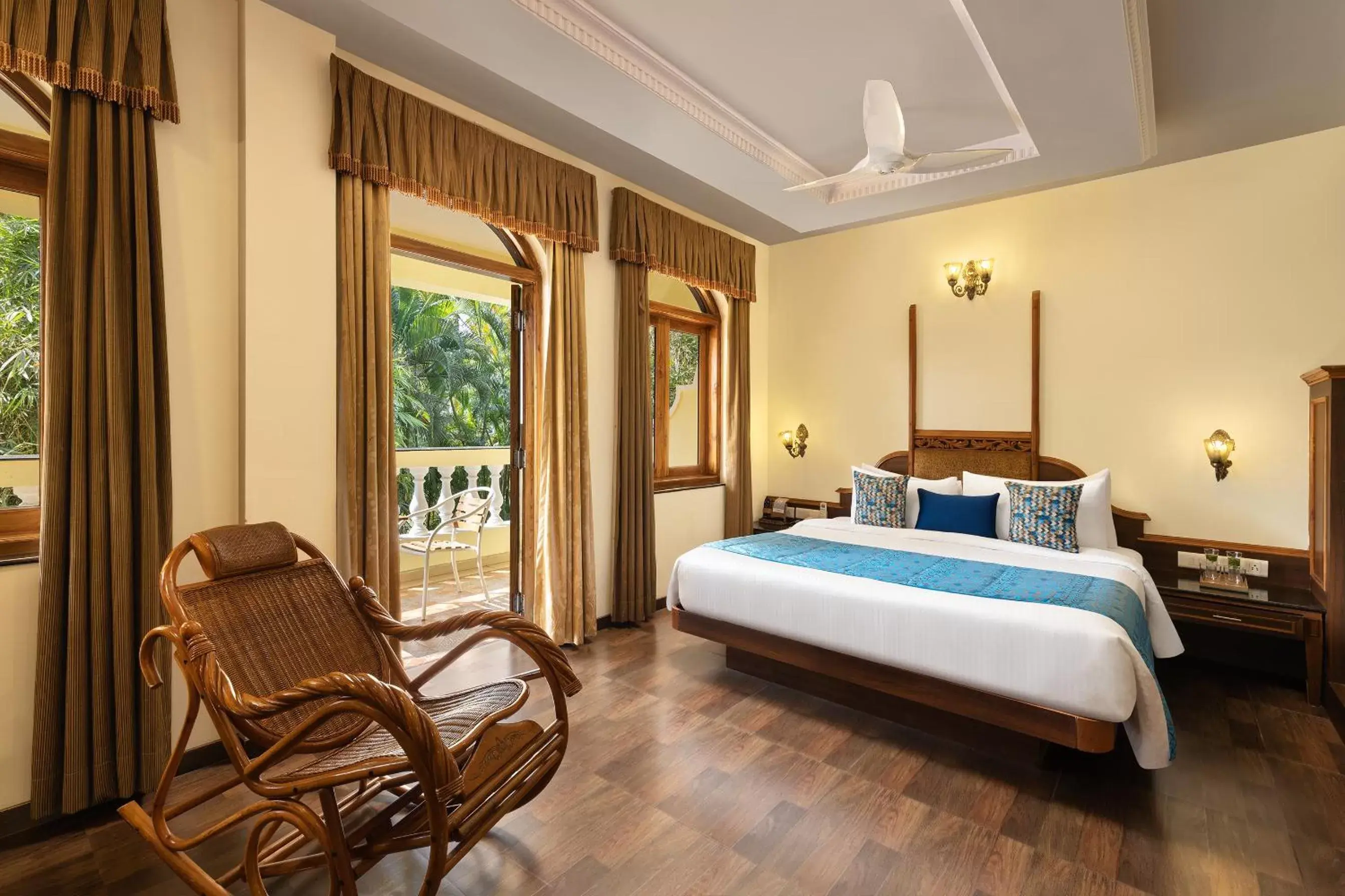 Bedroom, Bed in Fortune Resort Benaulim Goa - Member ITC Hotels' Group Bedroom, Bed in Fortune Resort Benaulim Goa - Member ITC Hotels' Group