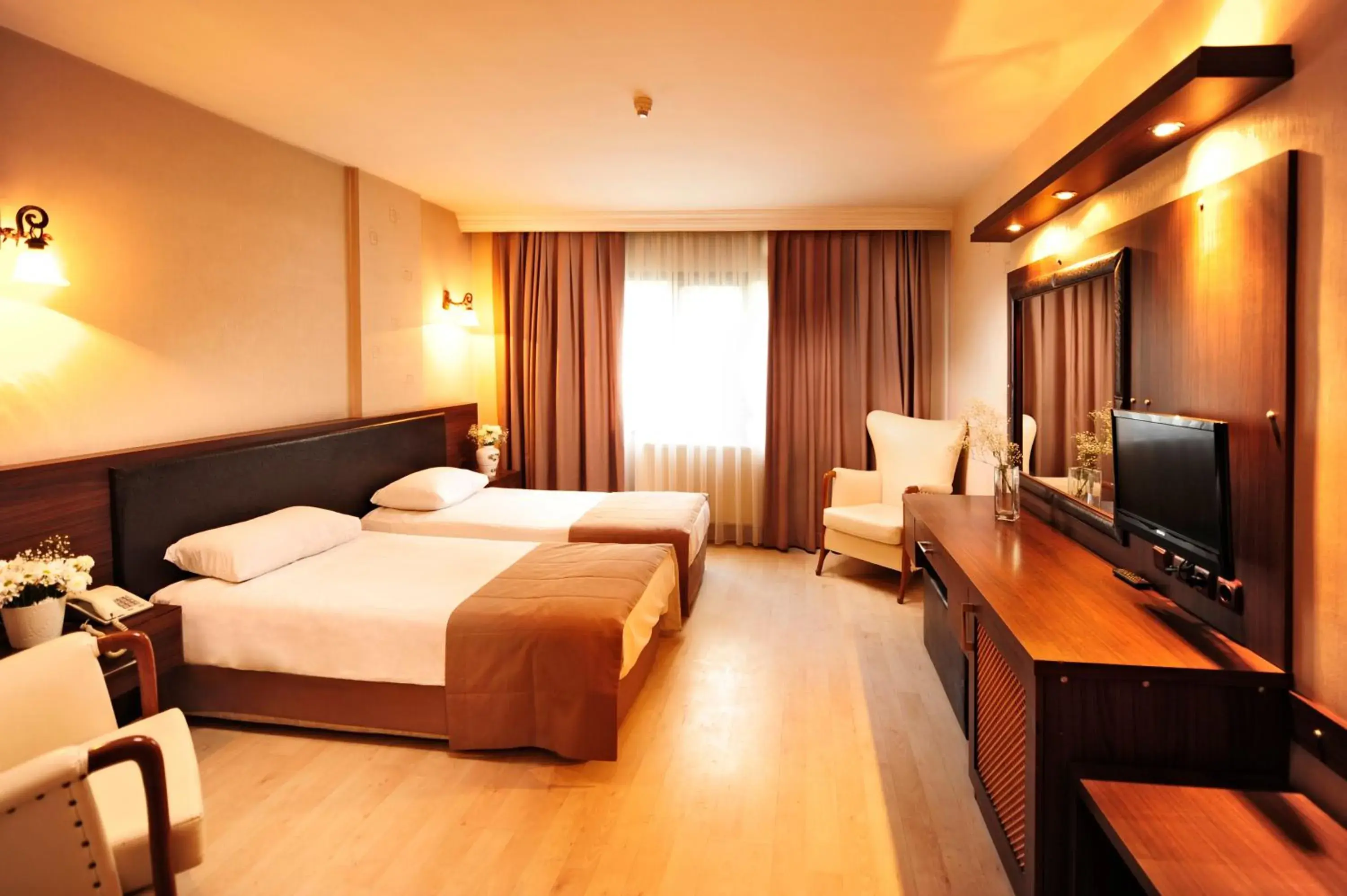 Bed in Ustun Hotel Alsancak