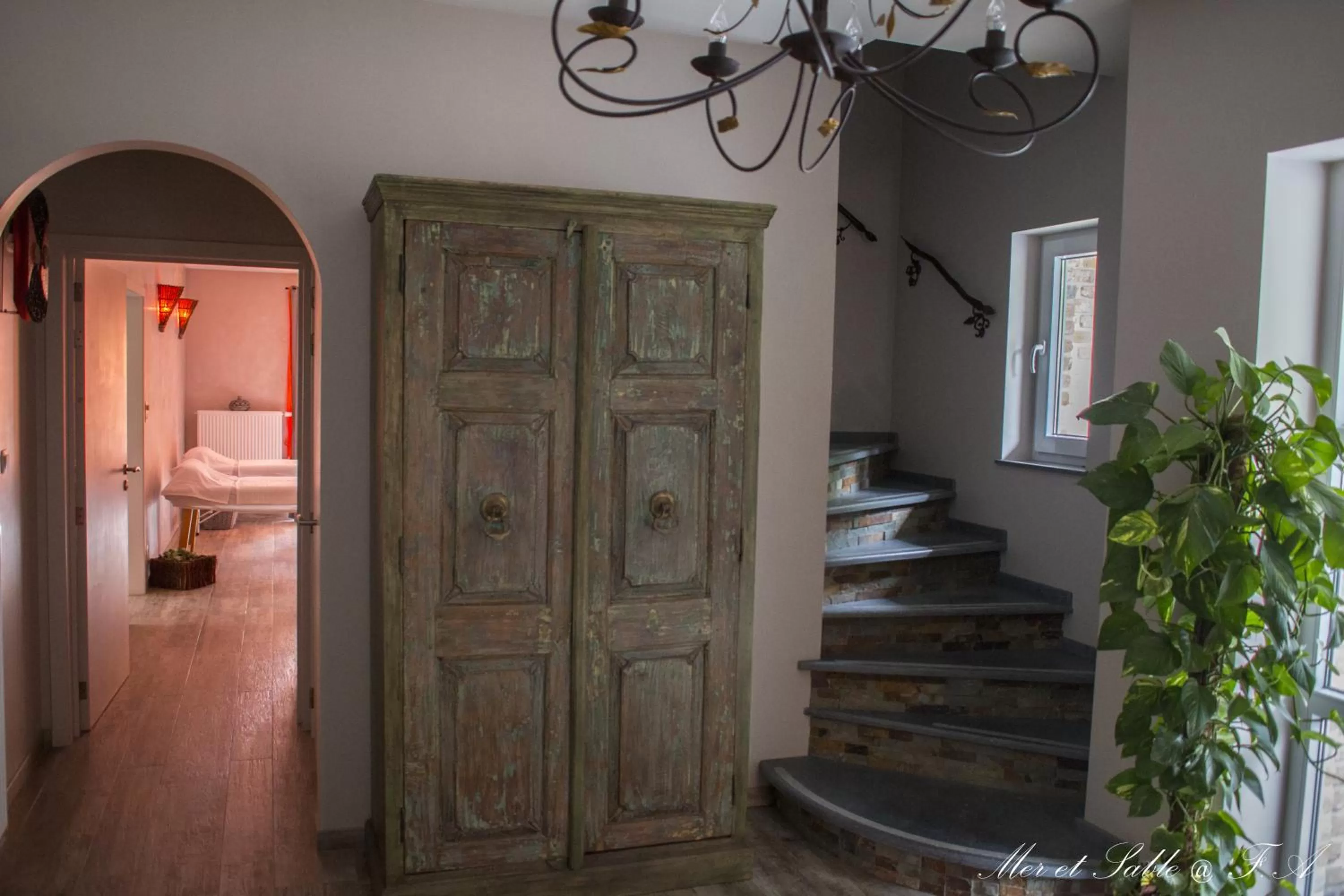 Lobby or reception in Mer et Sable B&B