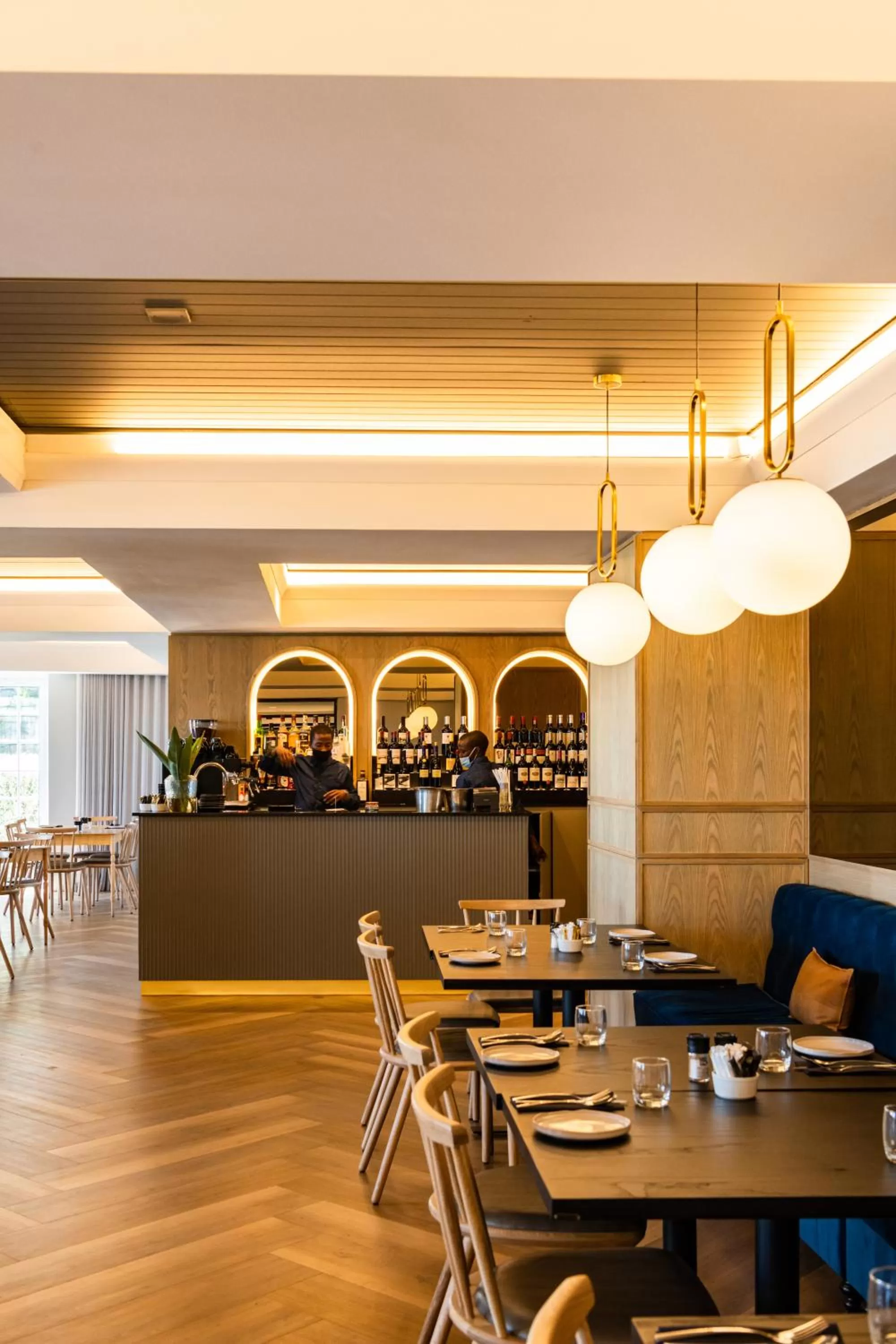 Dining area in The Winchester Hotel by NEWMARK