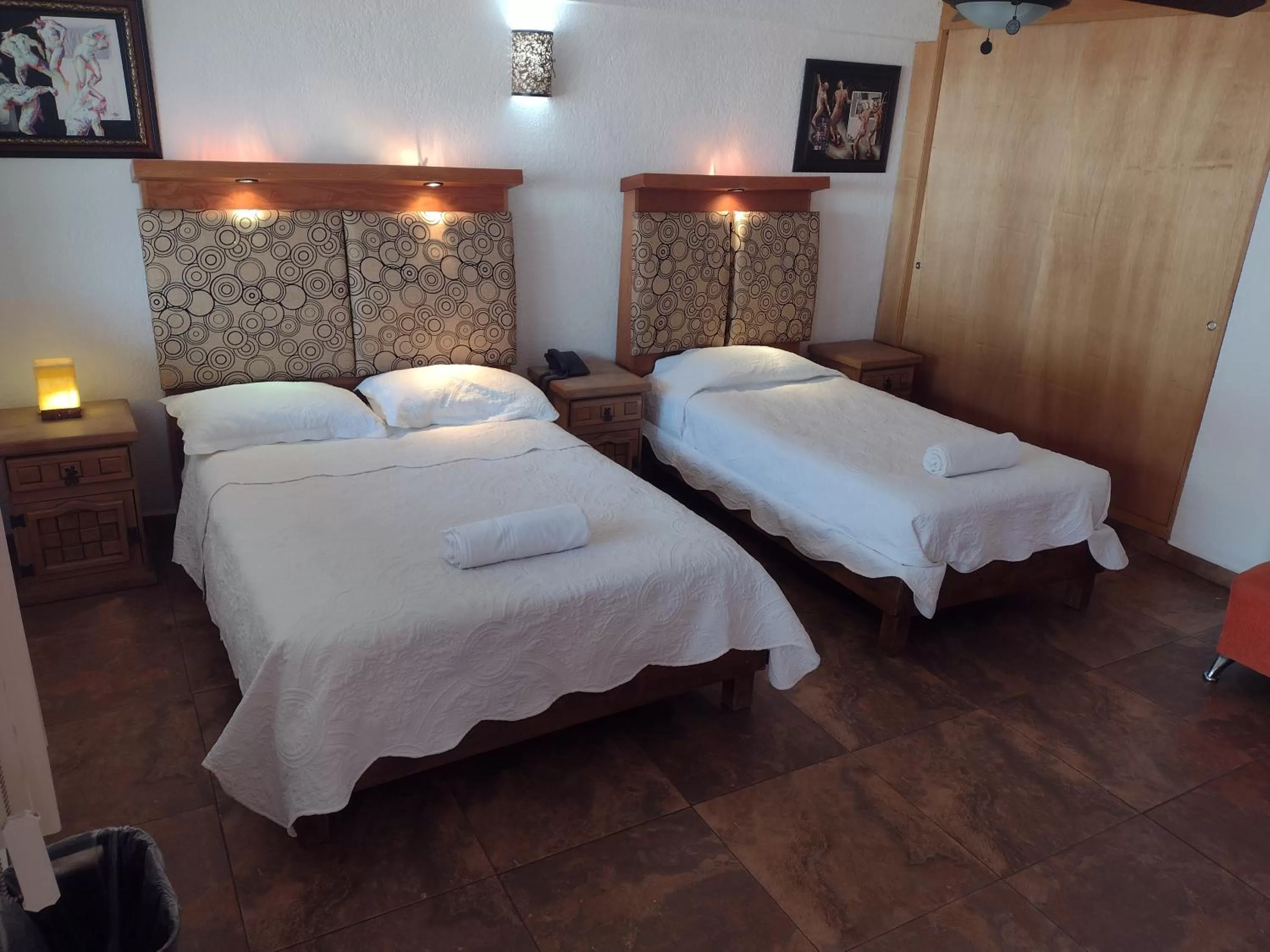 Bed in Hotel Leyenda del Tepozteco