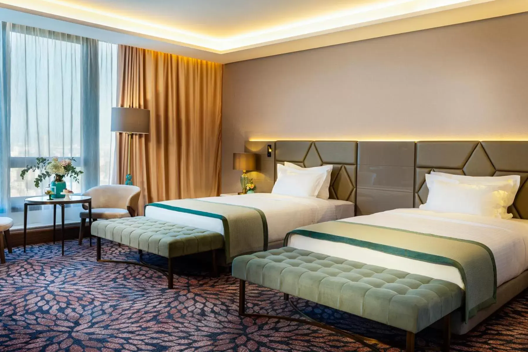 Bedroom, Bed in Grand Hotel Millennium Sofia - The Most Spacious Rooms in Sofia, Secured Paid Underground Parking