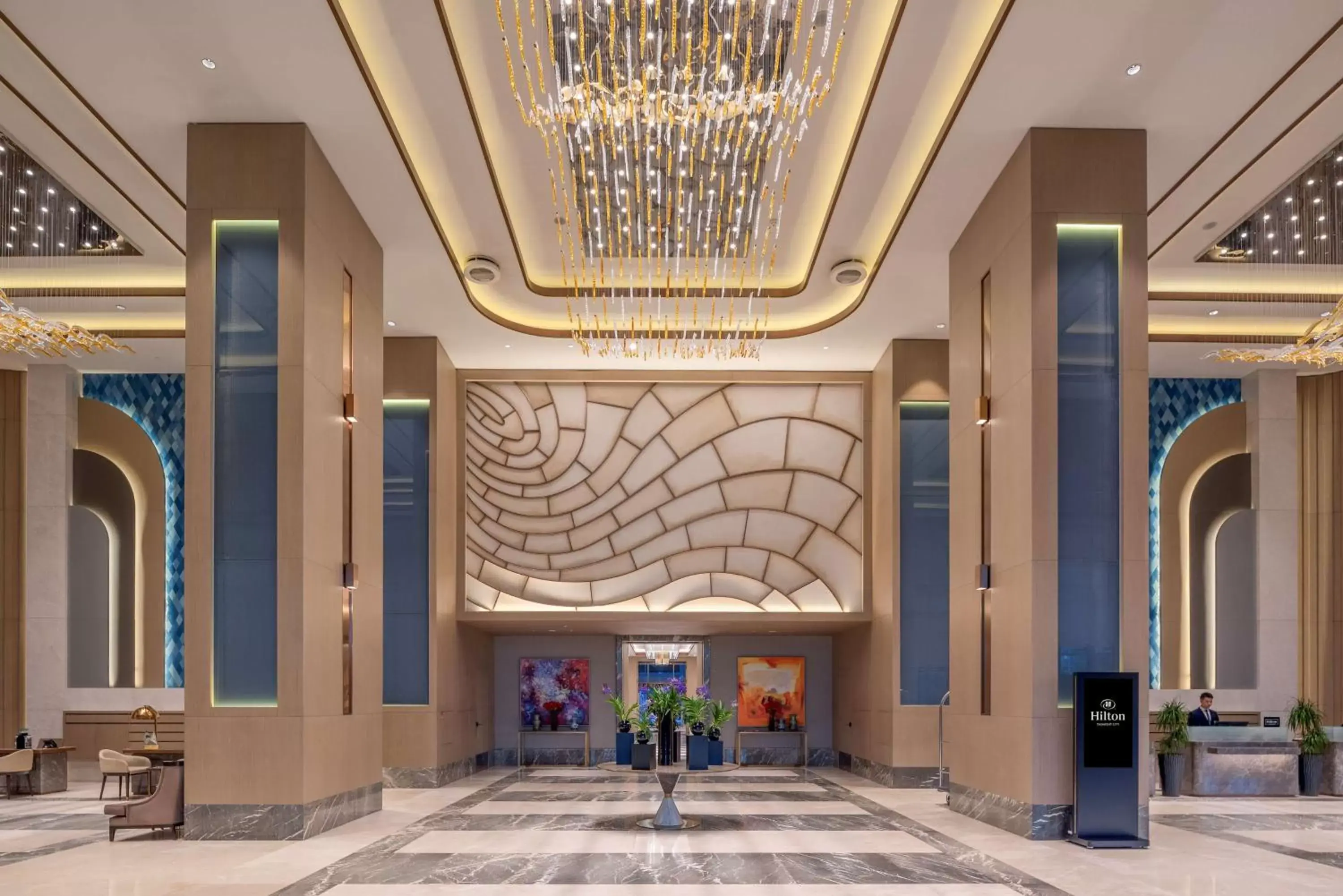 Lobby or reception in Hilton Tashkent City Lobby or reception in Hilton Tashkent City