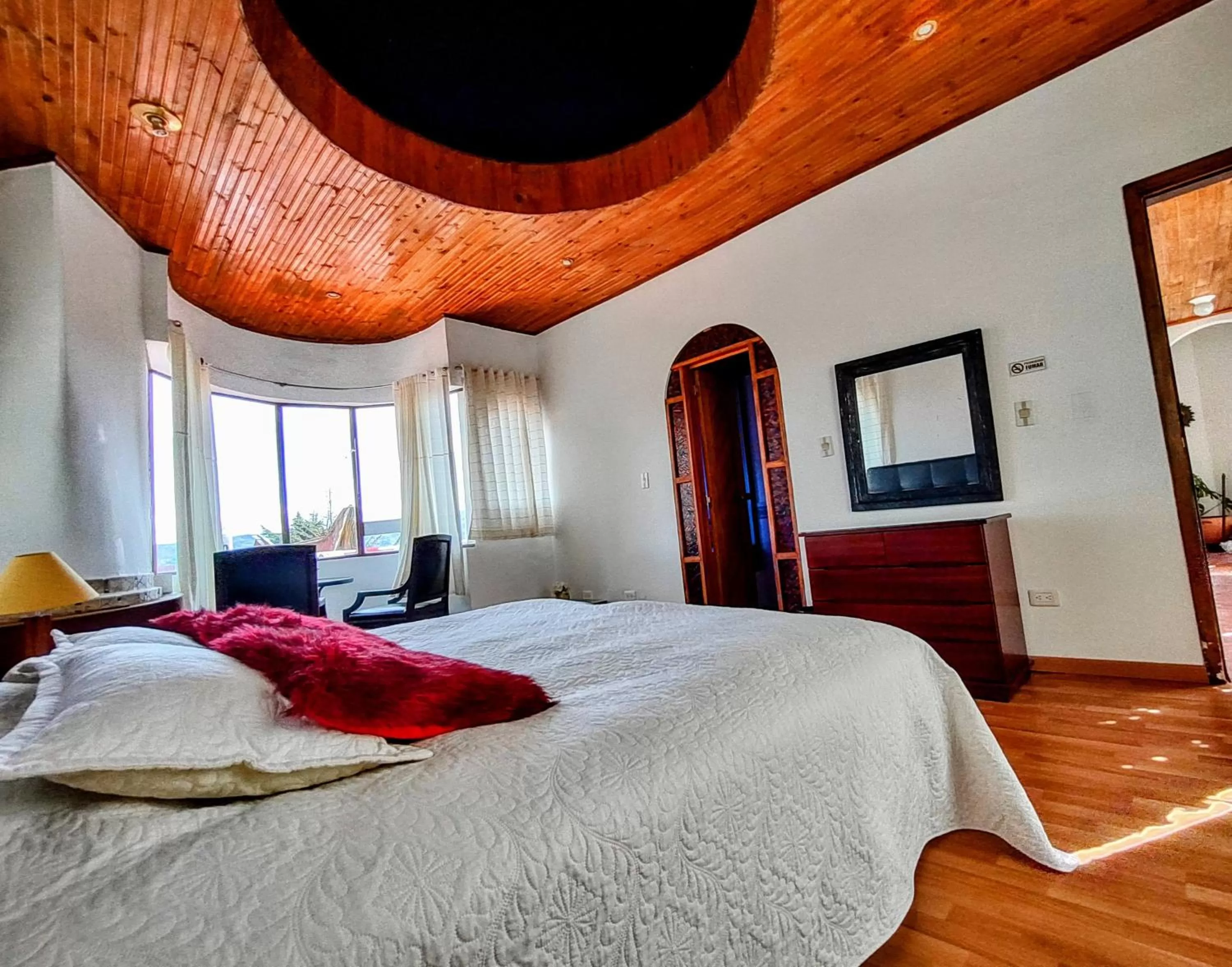 Bedroom, Bed in Refugio Génesis habitaciones Lago de Tota