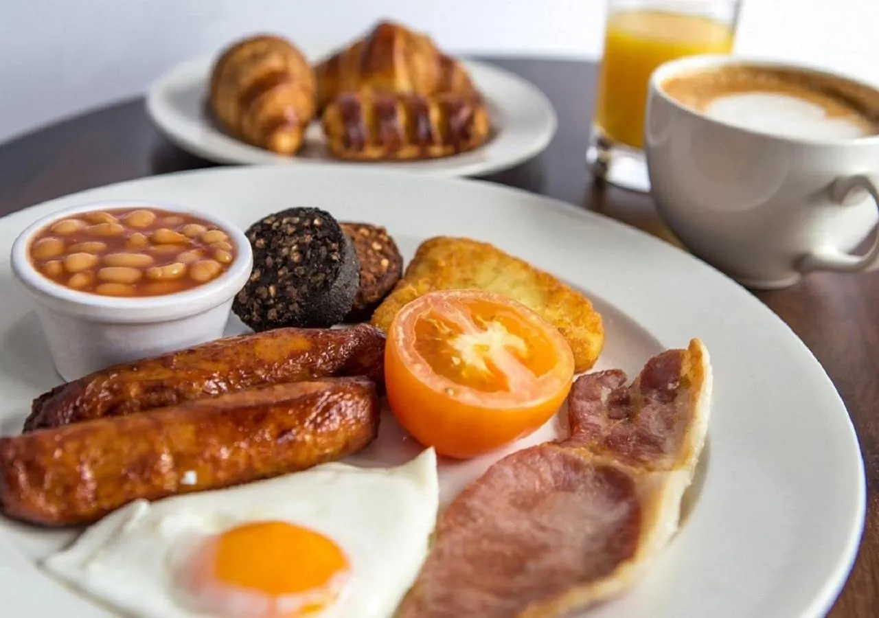 Food close-up in Dublin Skylon Hotel