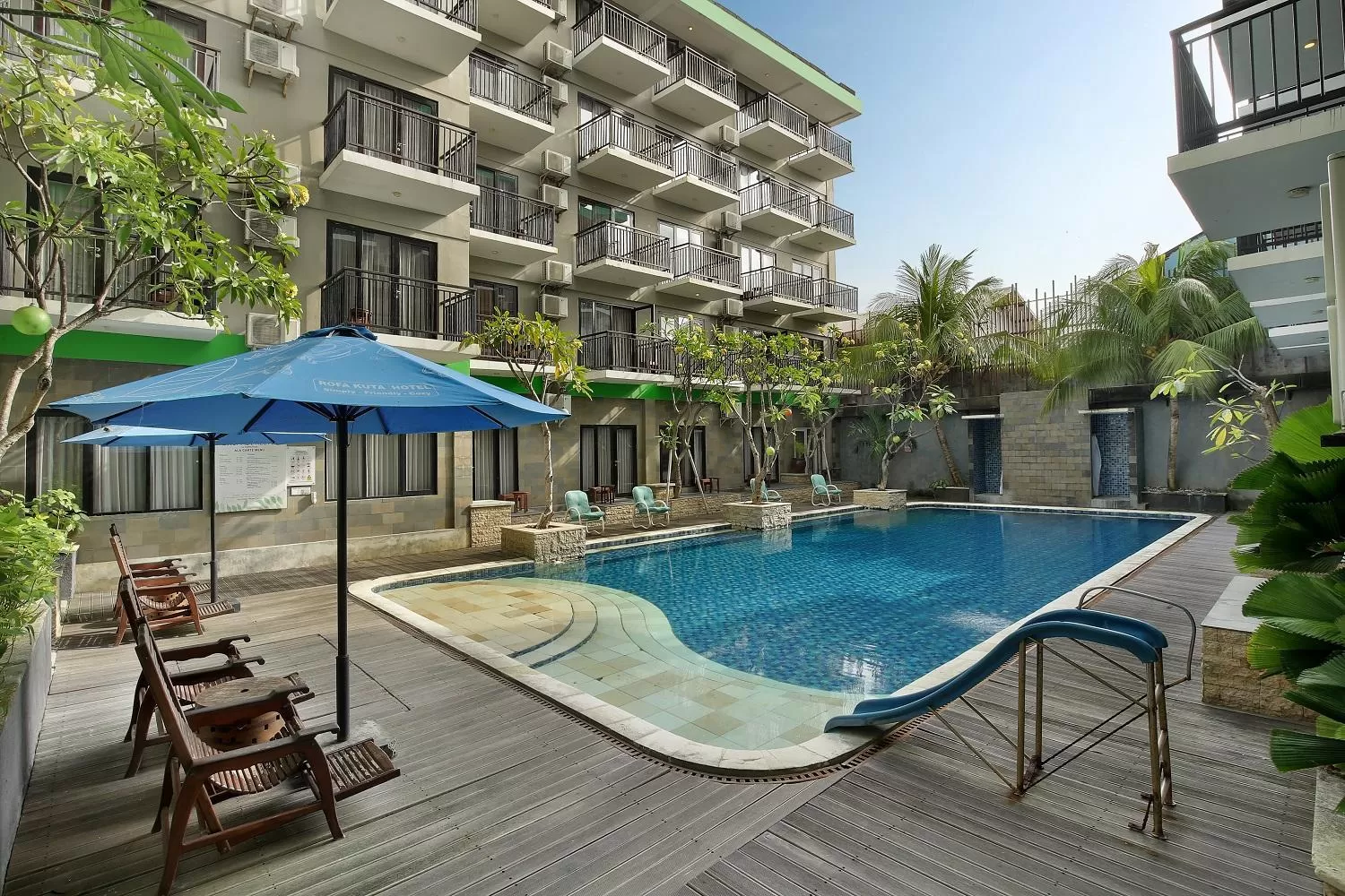 Swimming pool in Rofa Kuta Hotel - CHSE Certified