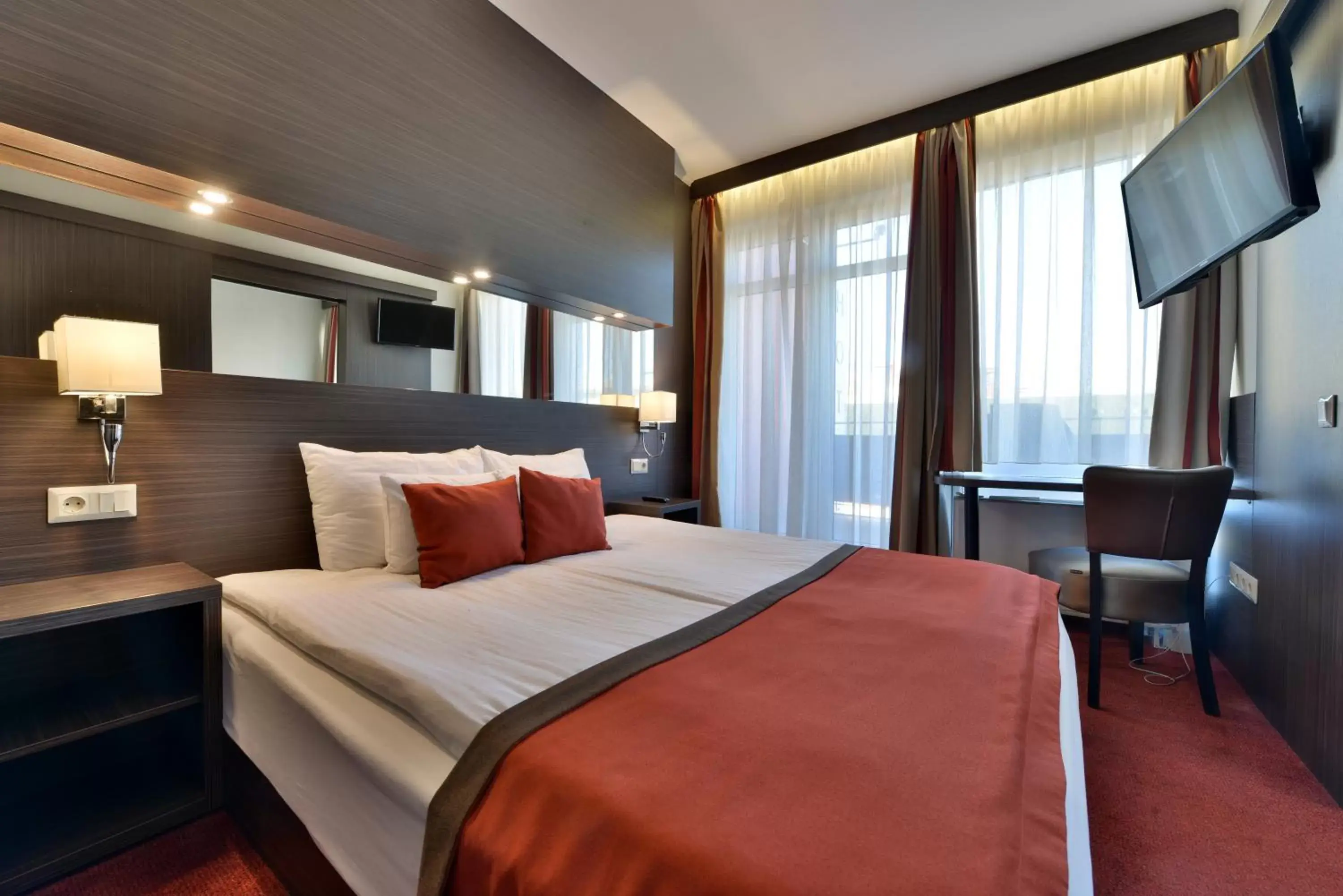 Bed in Hotel City Inn