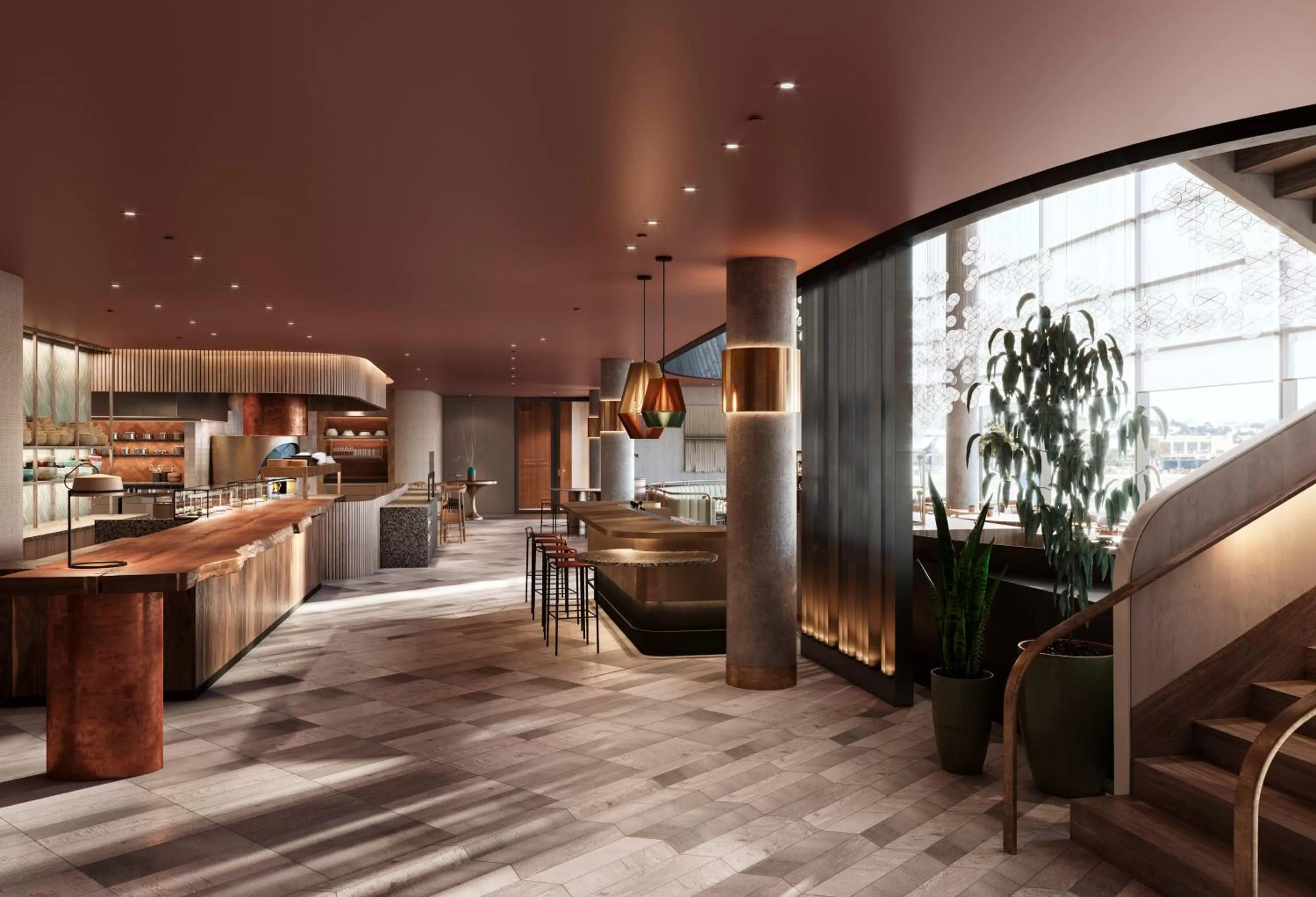 Food and drinks in Grand Hyatt at SFO