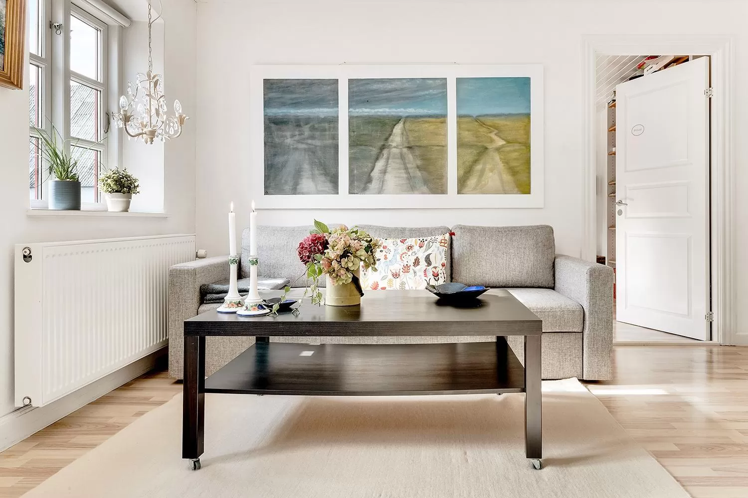 Living room in Åløkke BnB