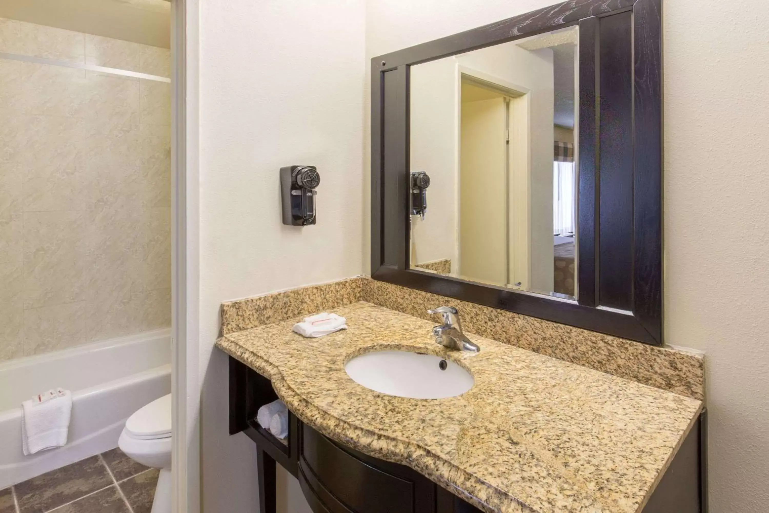 Bathroom in Ramada by Wyndham Ontario