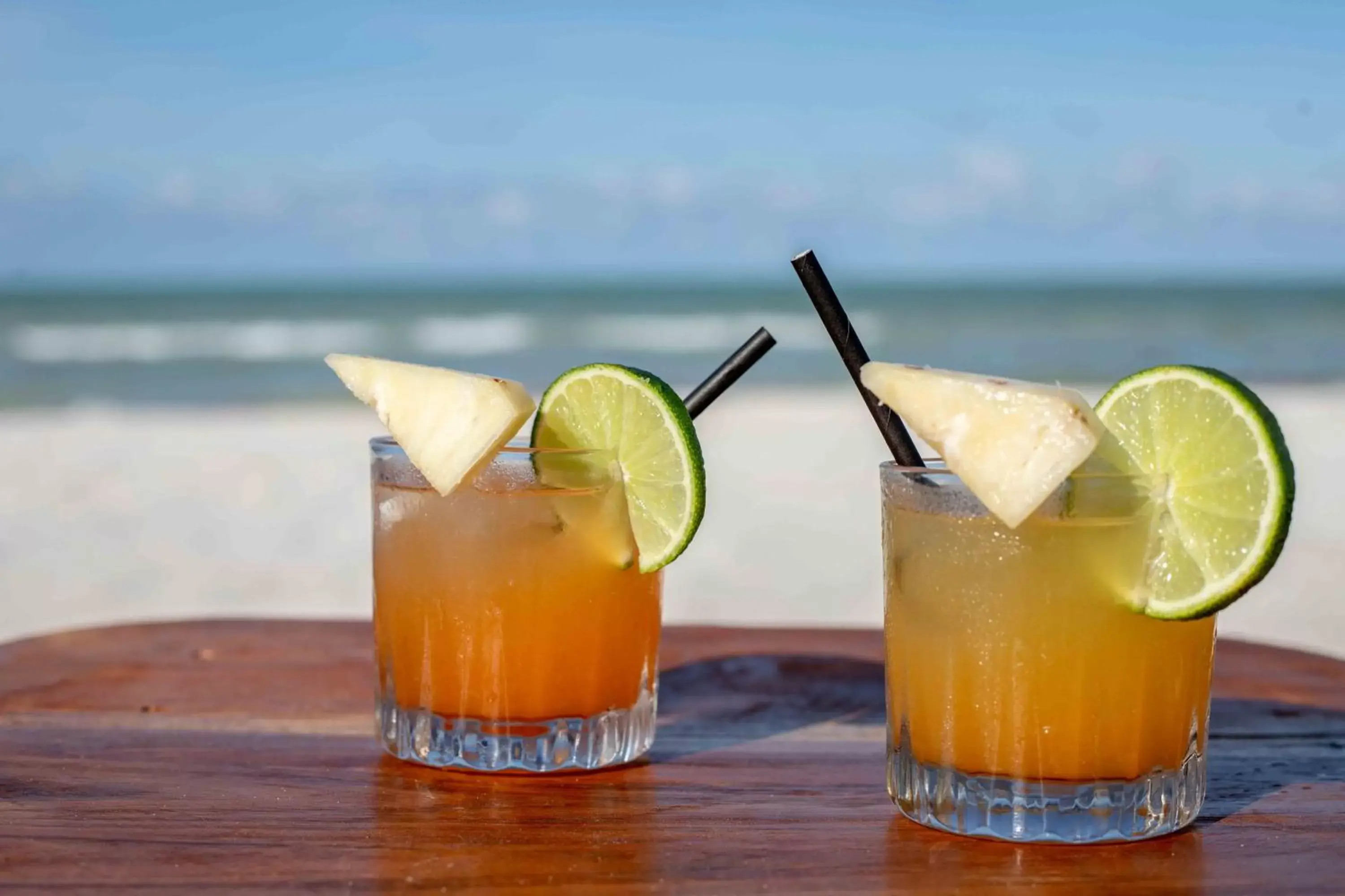 Drinks in Casa Mate BeachFront Cabañas El Cuyo