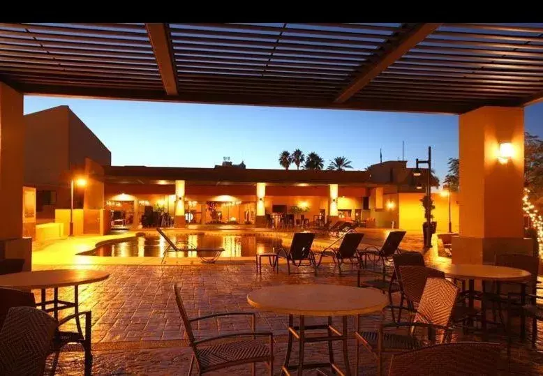 Patio, Swimming Pool in Hotel Gandara