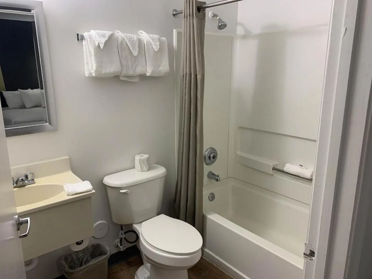 Bathroom in Studio 6-Hampton, VA - Langley AFB Area
